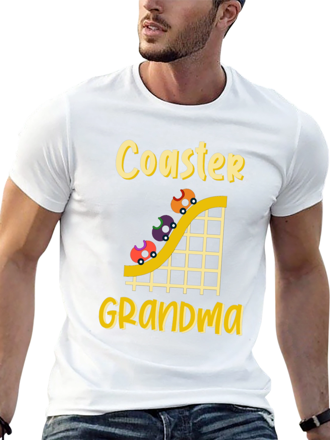 Coaster Grandma Black T-Shirt