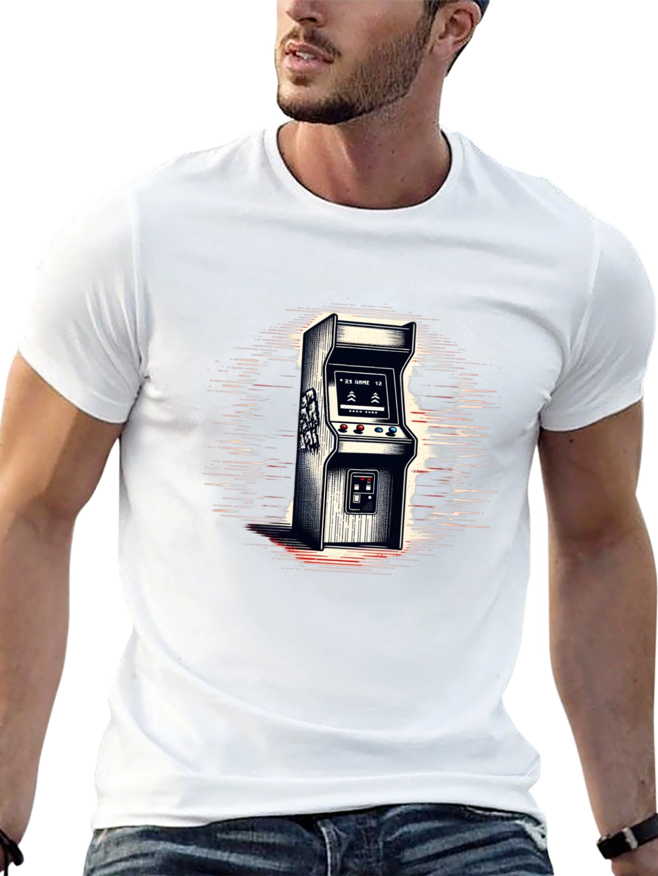 Retro Arcade Game T-Shirt - Classic Gamer Style