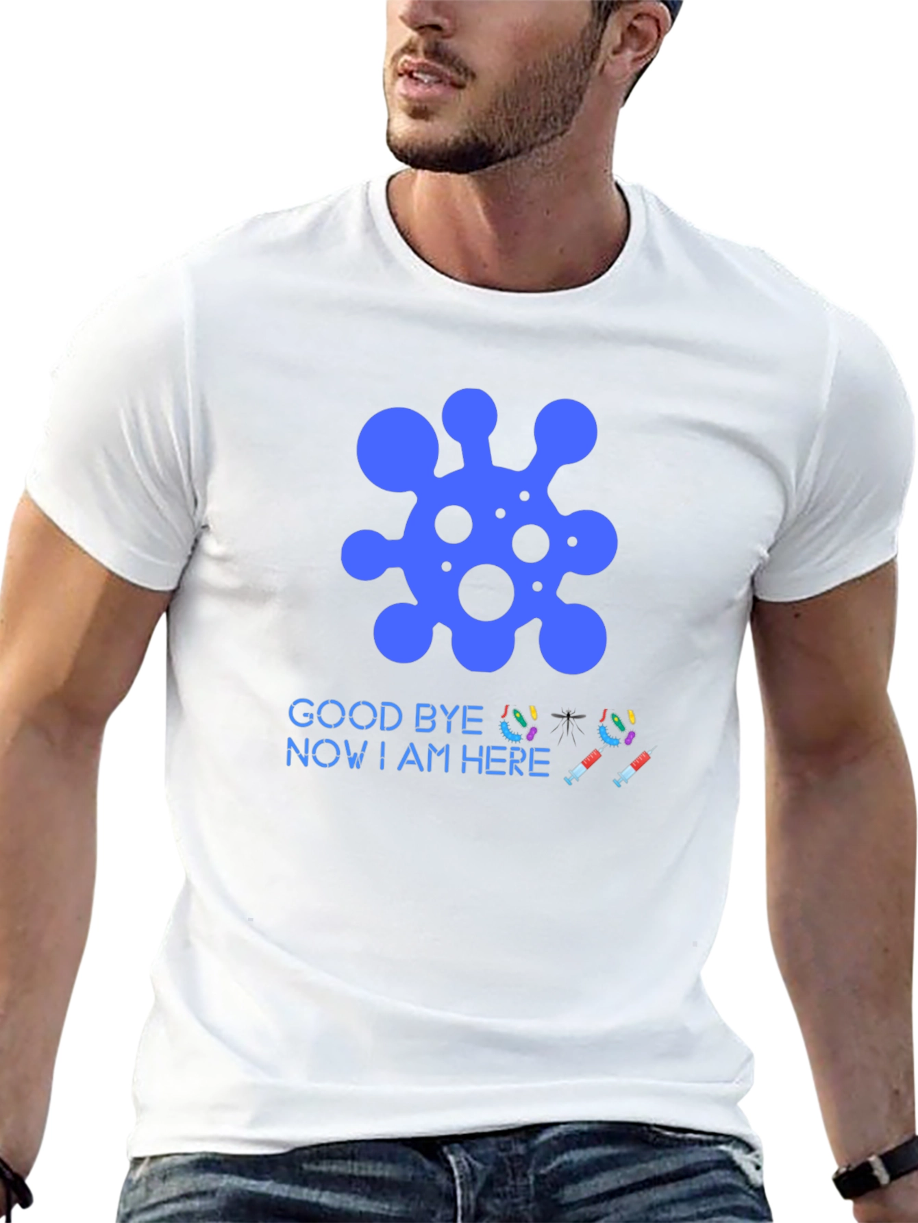 Vaccine T-Shirt: Goodbye Virus Hello Protection