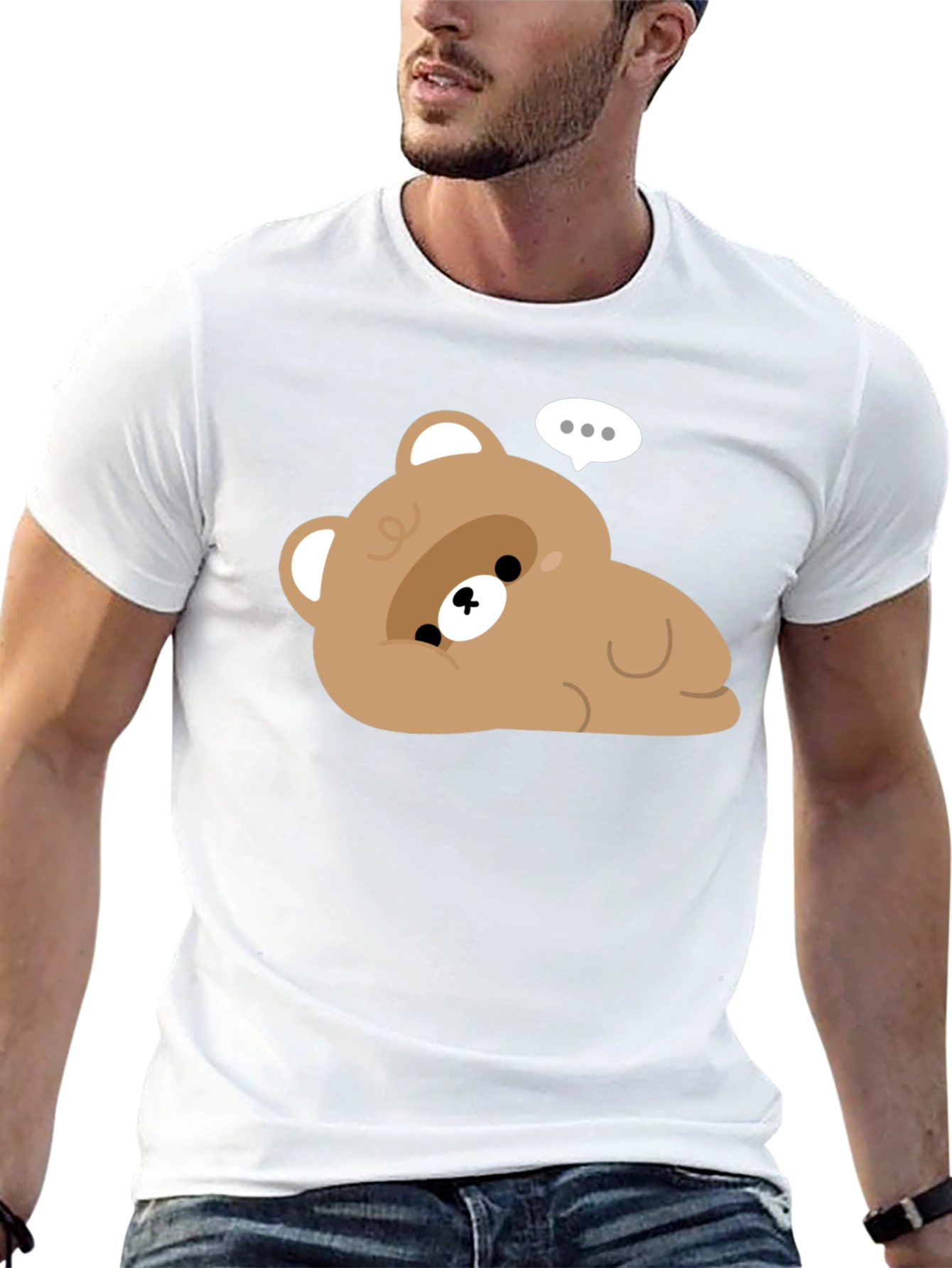 Lazy Bear Graphic T-Shirt - Casual Comfort