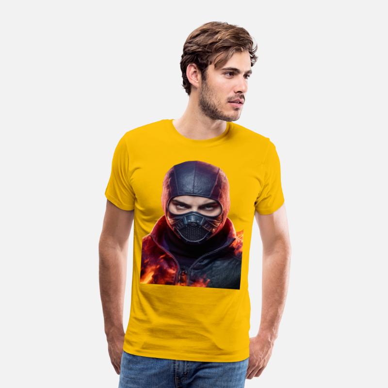 Person wearing a mask