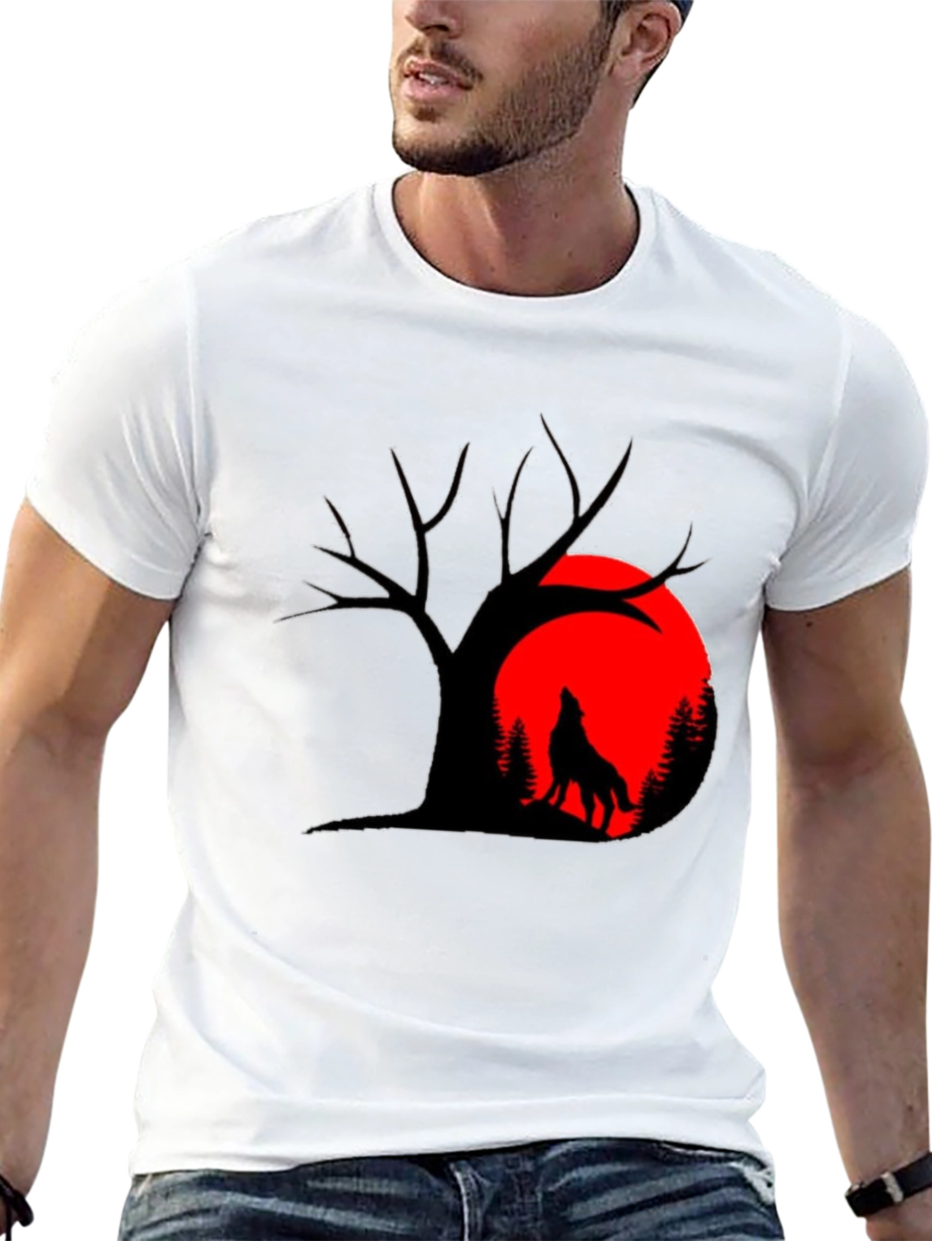 Wolf Moon Graphic T-Shirt