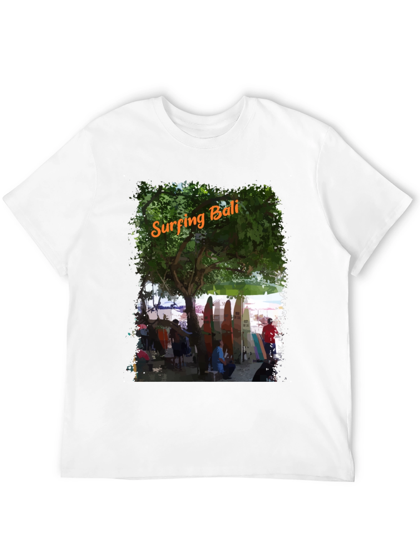 Surfing Bali Graphic Tee - Island Style
