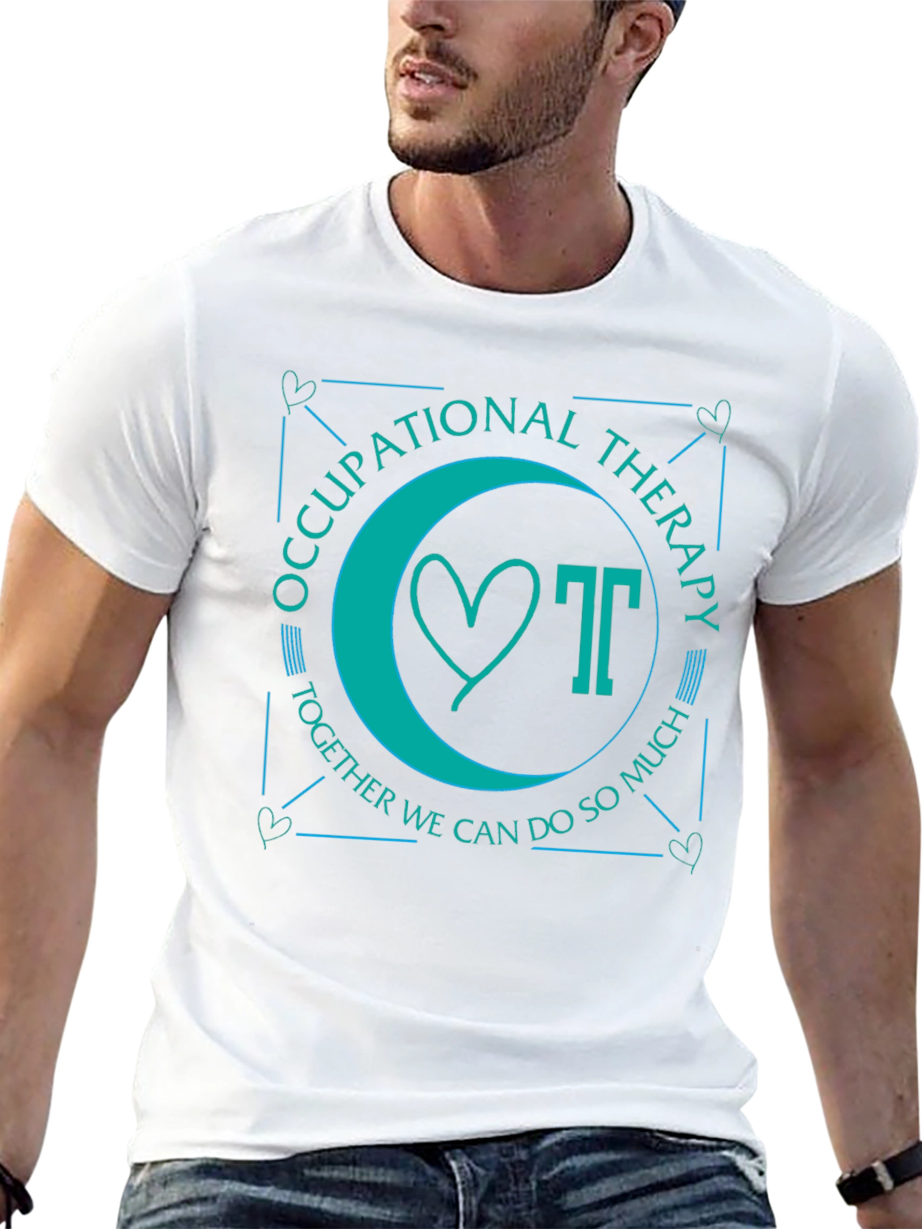 Occupational Therapy T-Shirt: Heart & OT Together