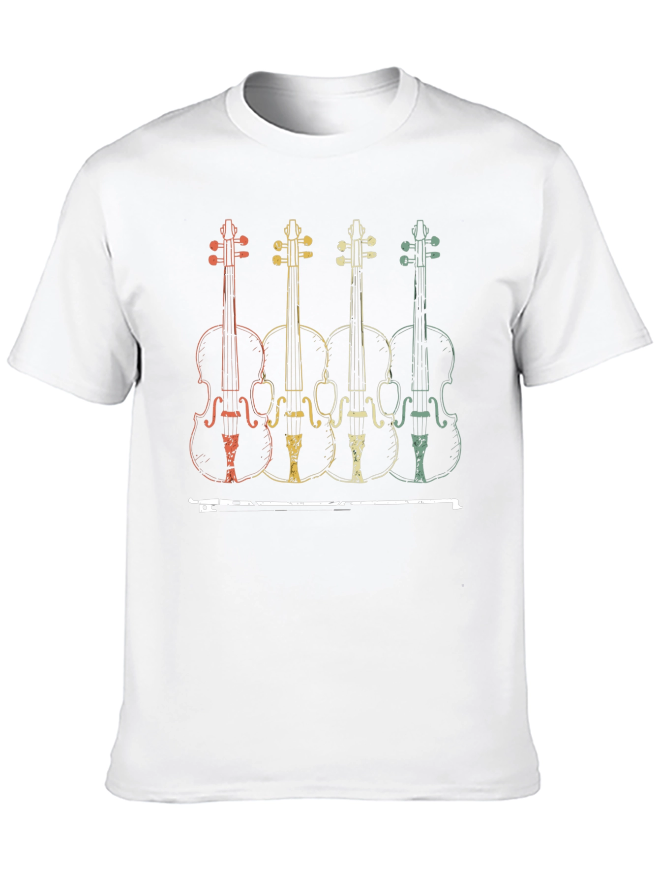 Retro Violin T-Shirt - Music Lover Tee