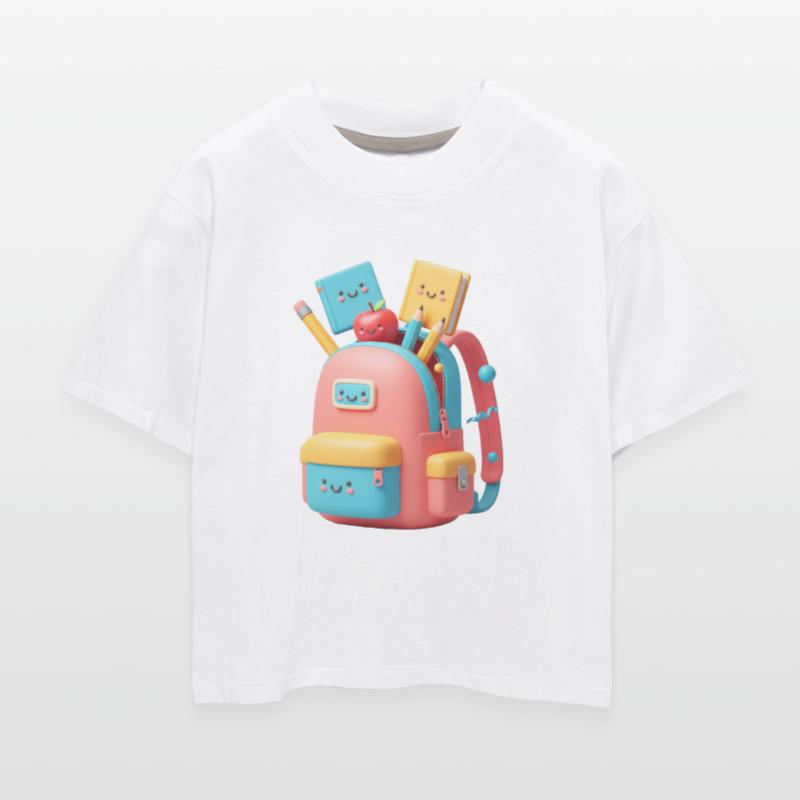 Smiling Backpack Fun – 3D Cartoon School Design