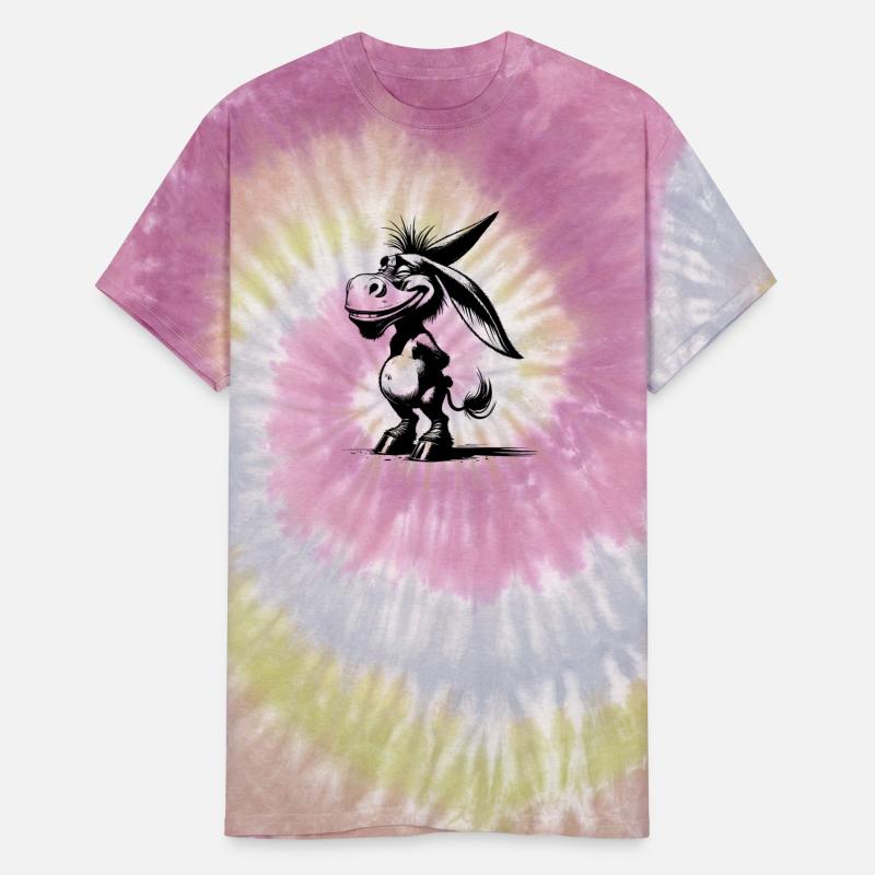 Smiling Donkey Grinning Long Ear Caricature