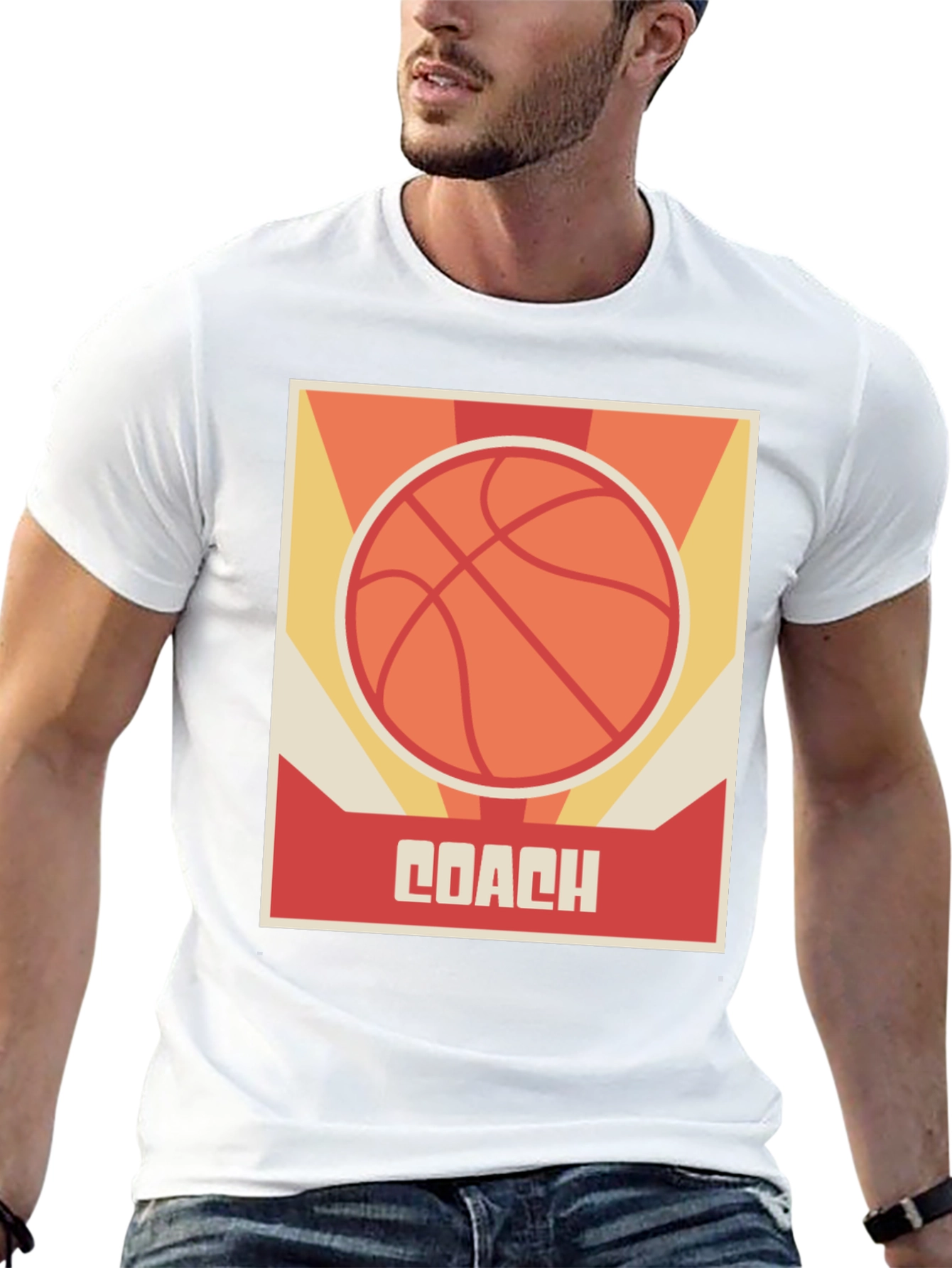 Basketball Coach Graphic T-Shirt - Sports Fan Apparel
