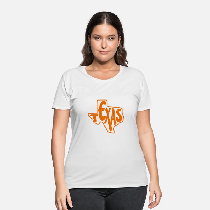 Texas Outline In Orange