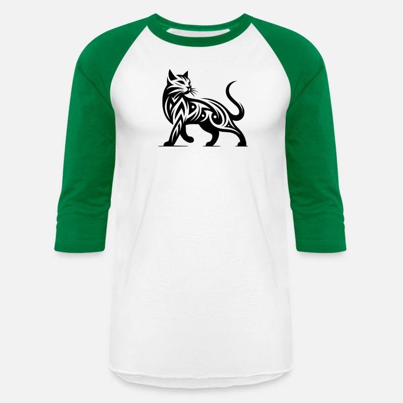 Tribal Cat Tattoo In Stylish Elegance