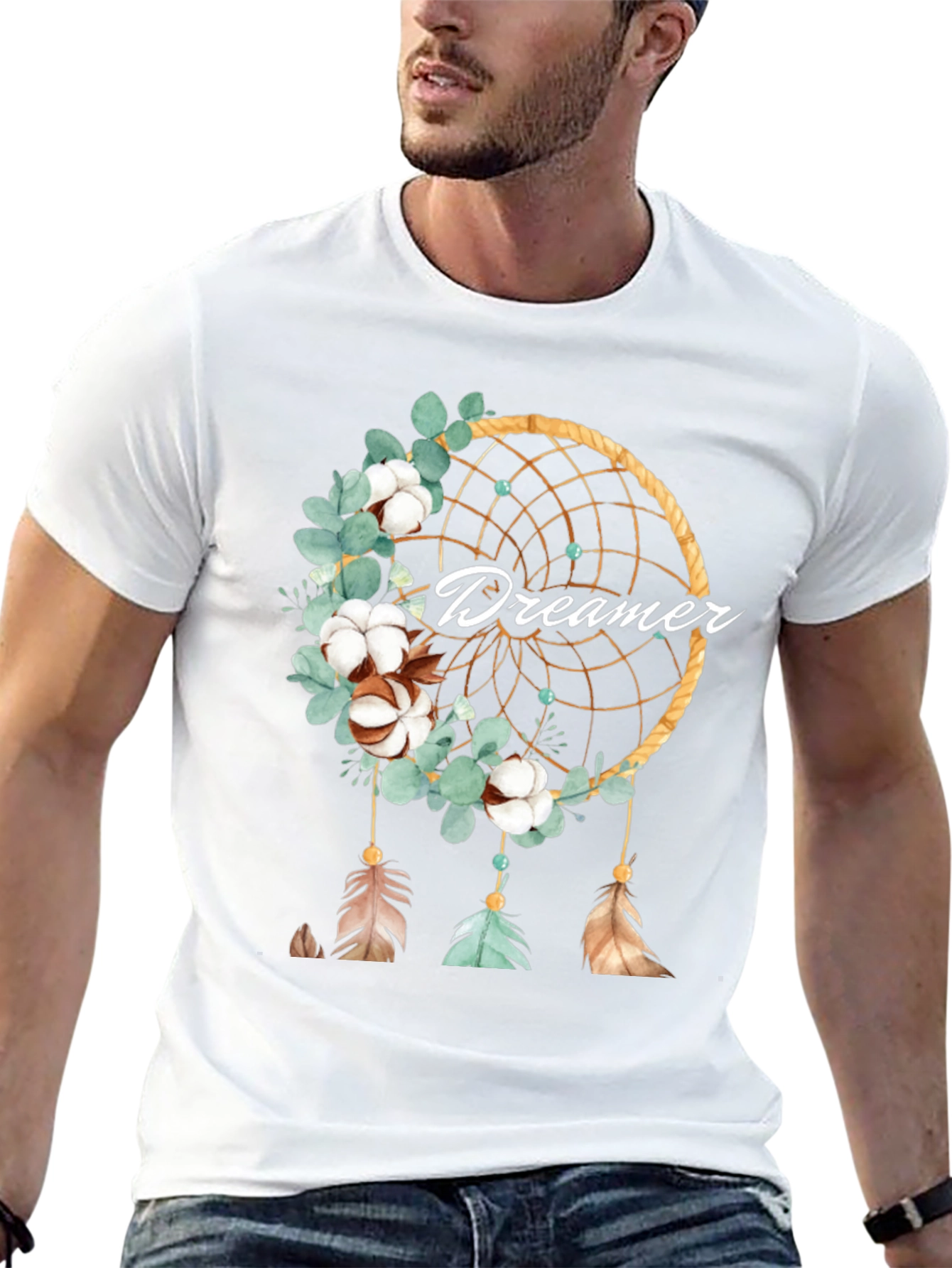 Dreamer Dreamcatcher T-Shirt Boho Style