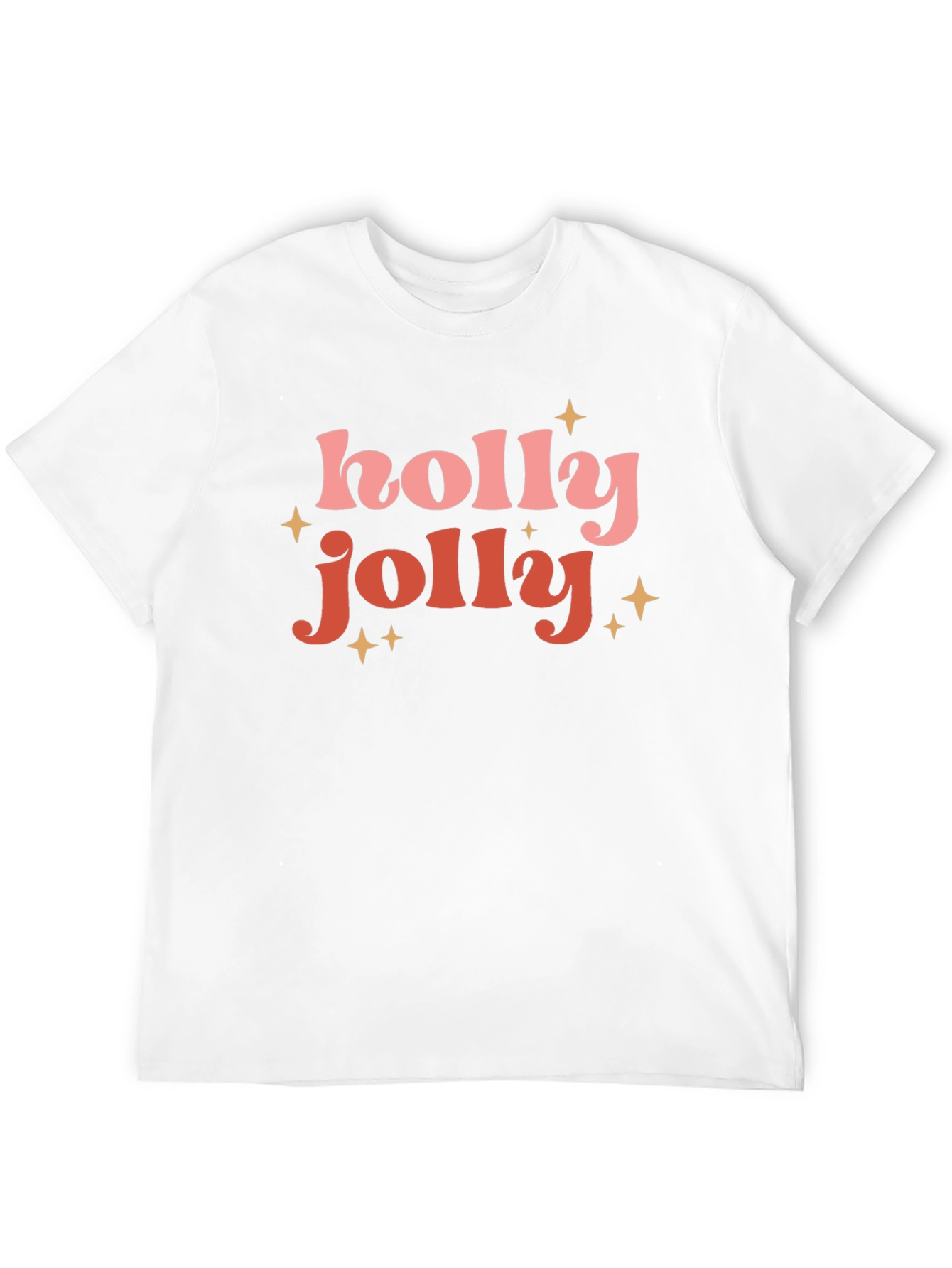 Holly Jolly Festive Black T-Shirt
