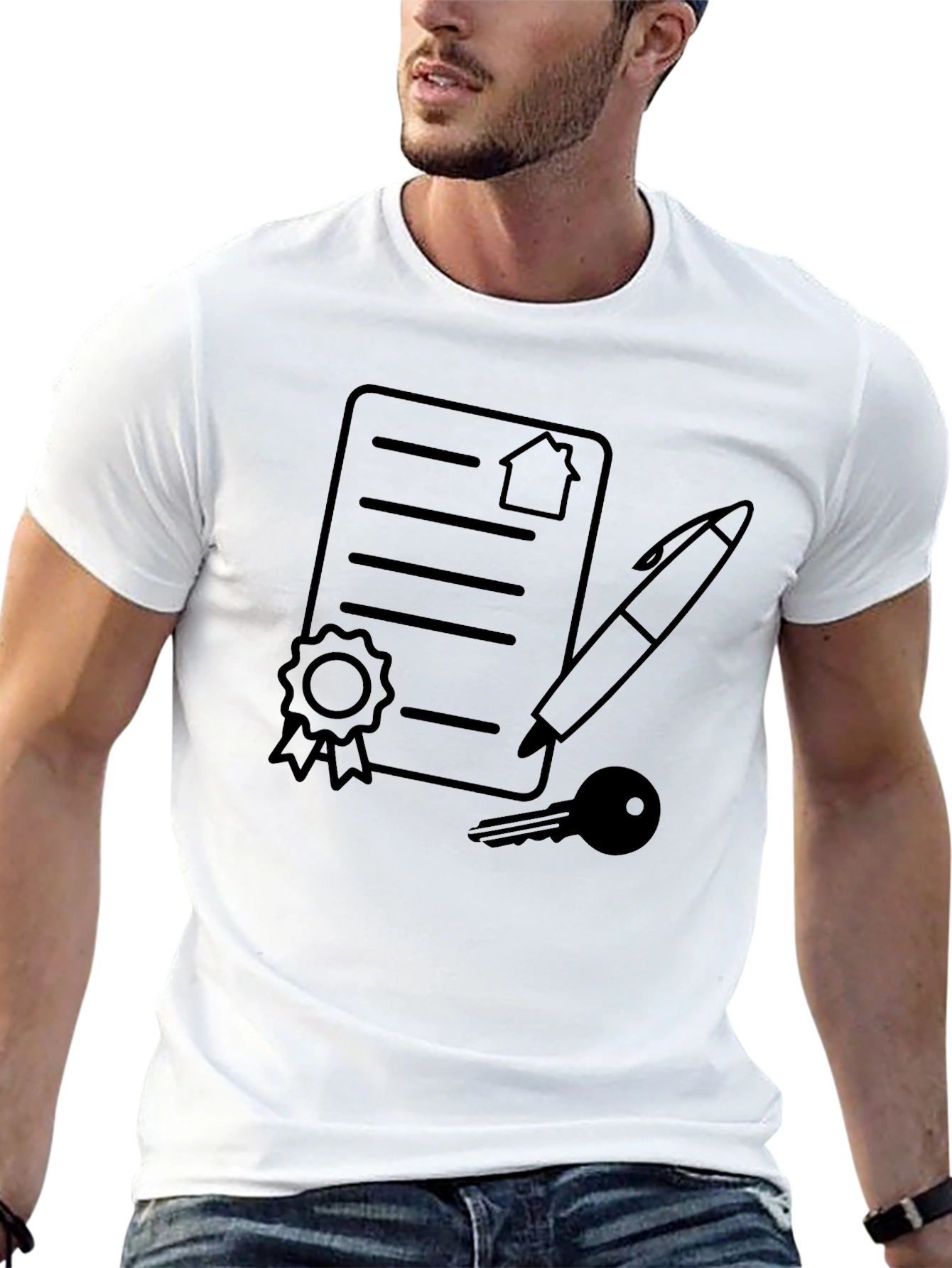 Real Estate Contract T-Shirt: Homeowner Signing Tee