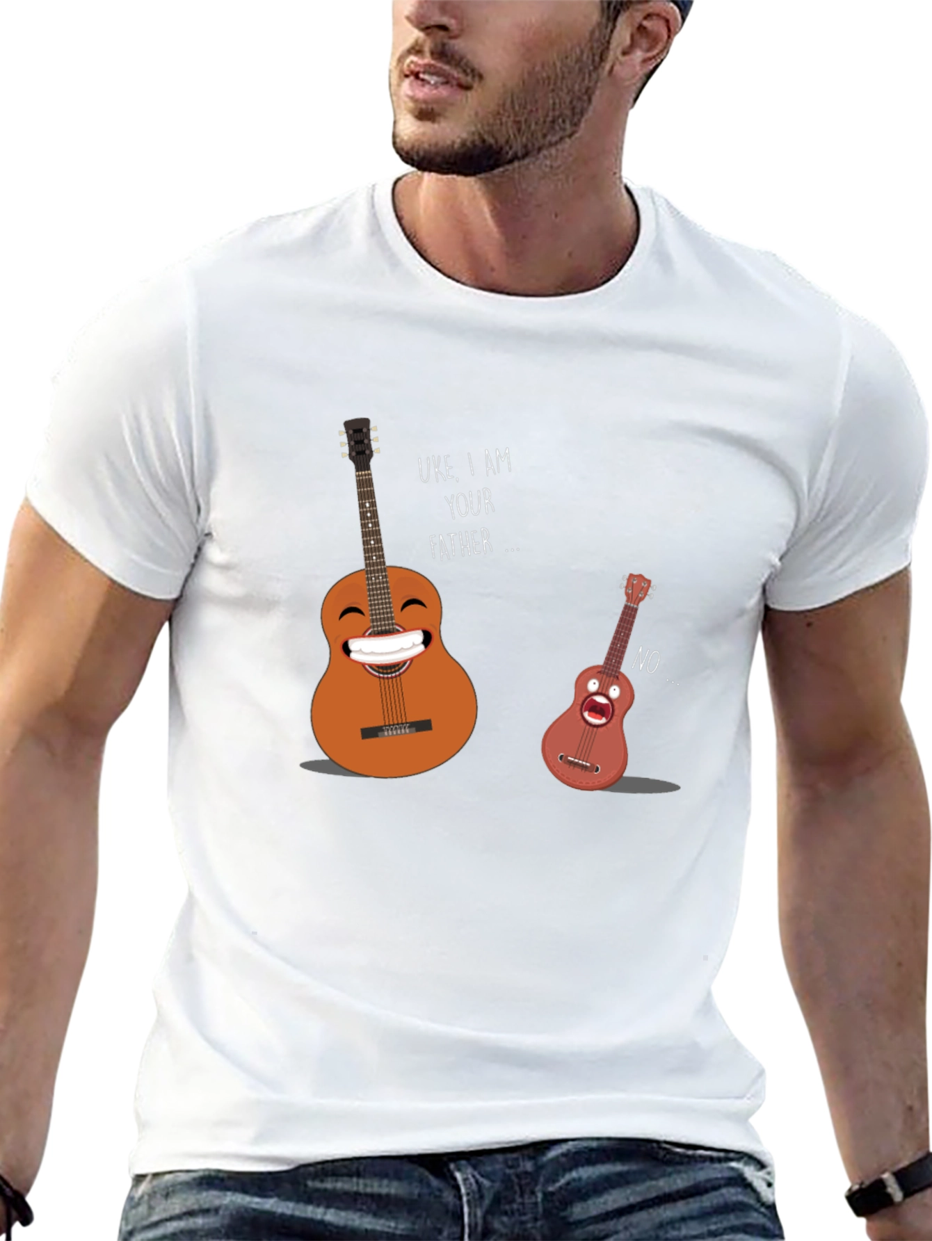 Funny Uke I Am Your Father Graphic T-Shirt