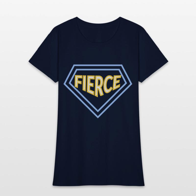 Unisex fierce quote varsity t-shirt