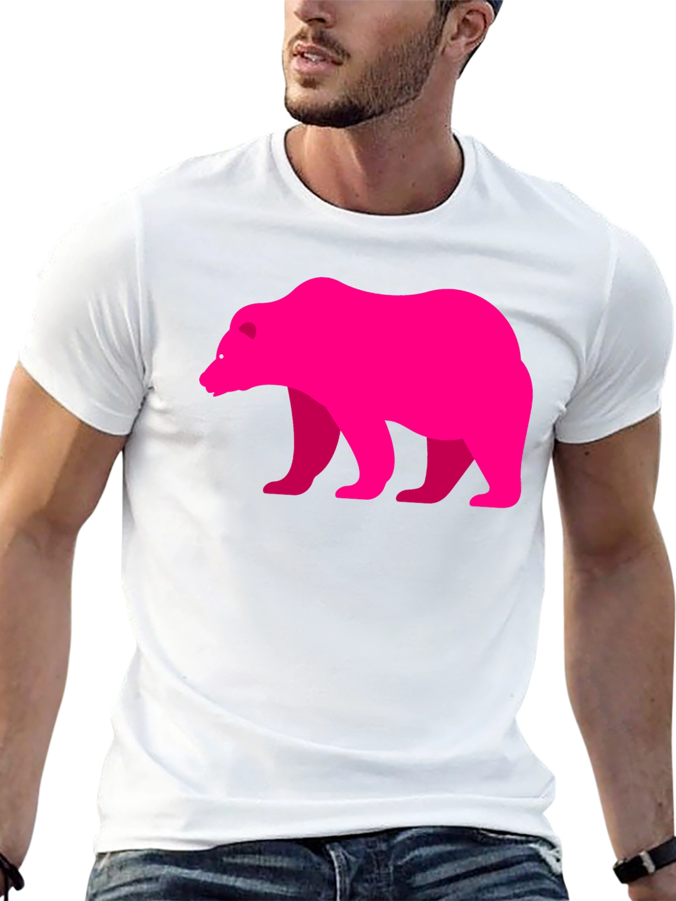 Bear Graphic Tee - Mens Black T-Shirt