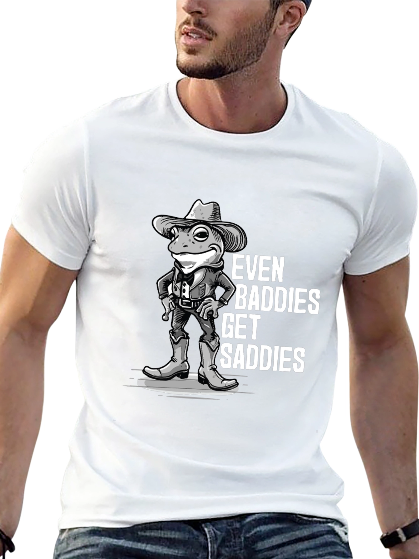 Even Baddies Get Saddies Frog Graphic T-Shirt