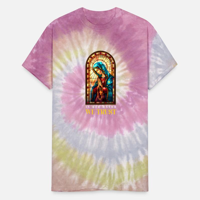 Virgin Mary In Her Hands, We Trust