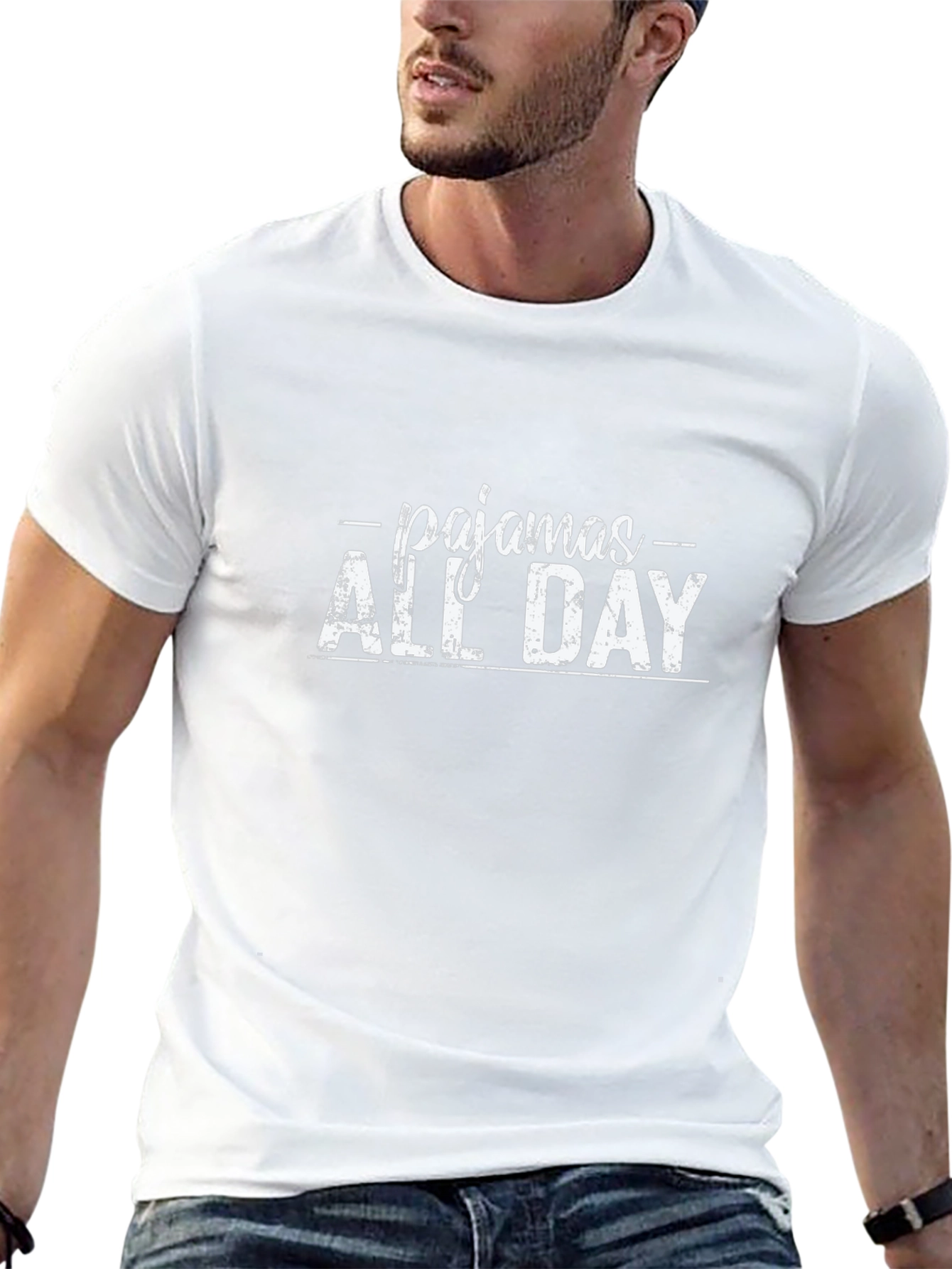 Pajamas All Day Black T-Shirt