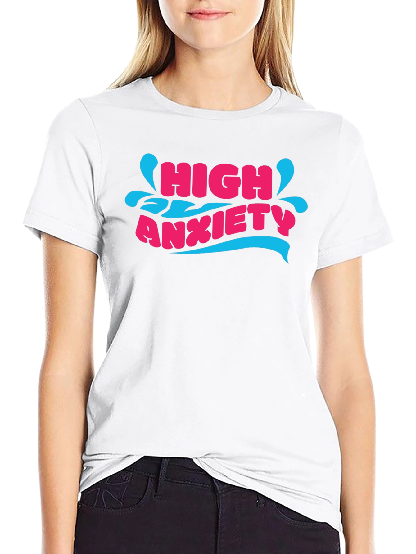 High Anxiety T-Shirt - Mens Black Graphic Tee