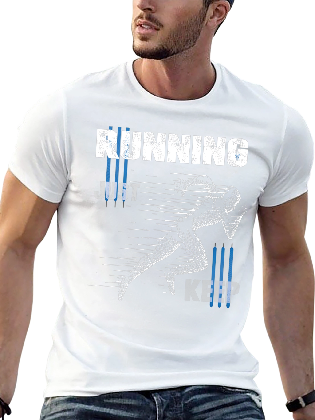 Running Just Keep Going T-Shirt Black