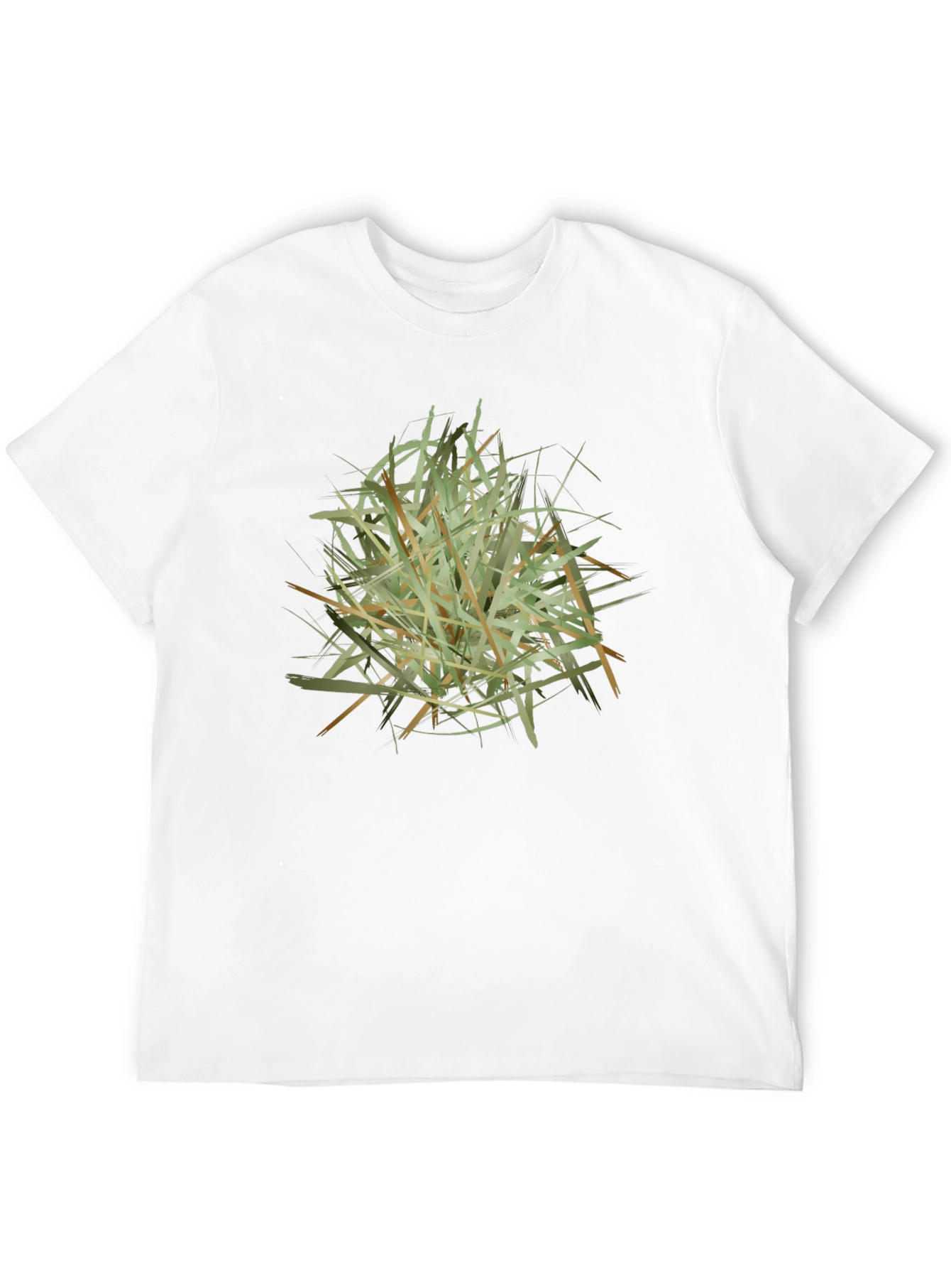 Abstract Hay Bale Graphic Tee - Modern Style