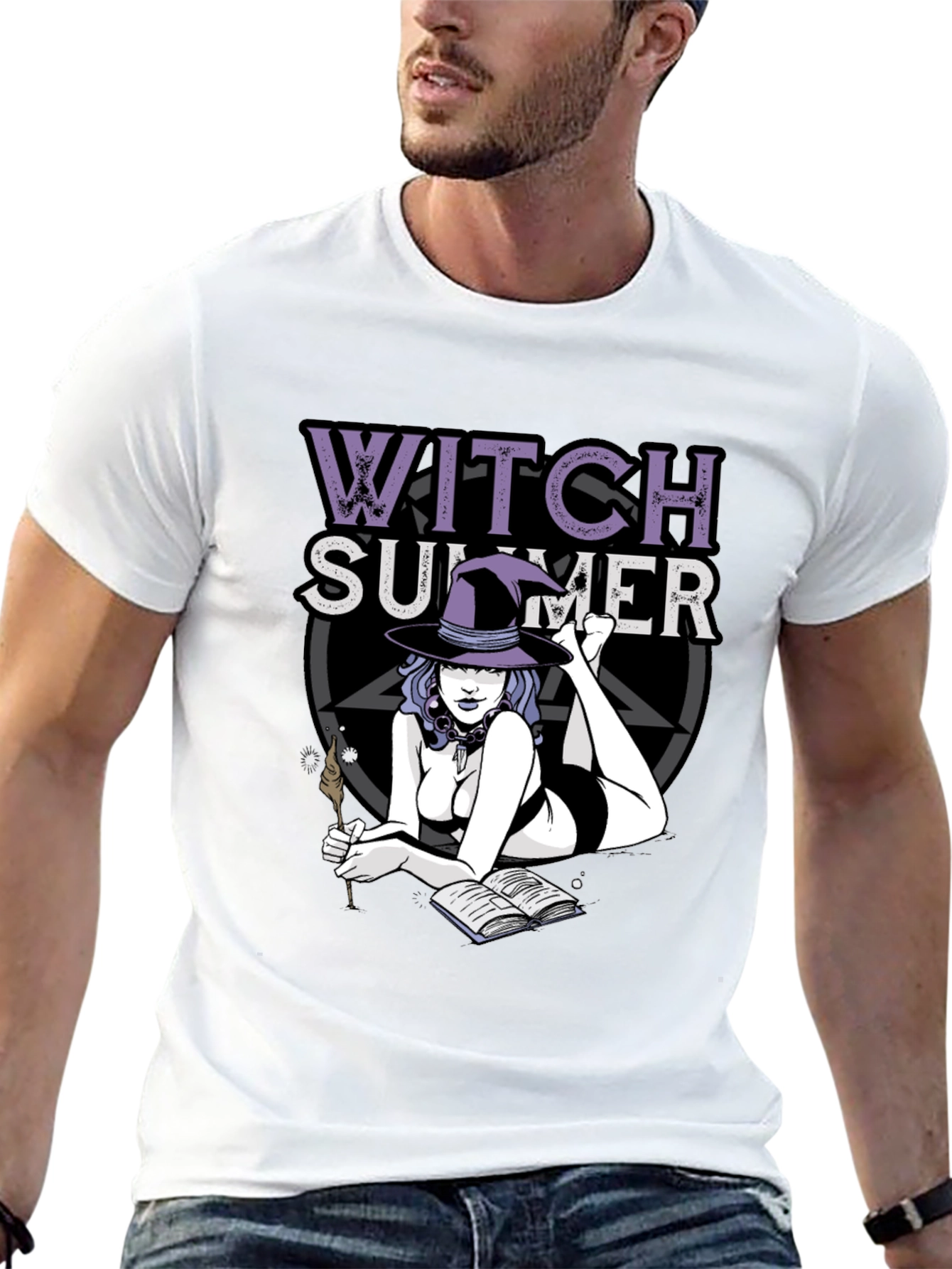 Witch Summer Black T-Shirt