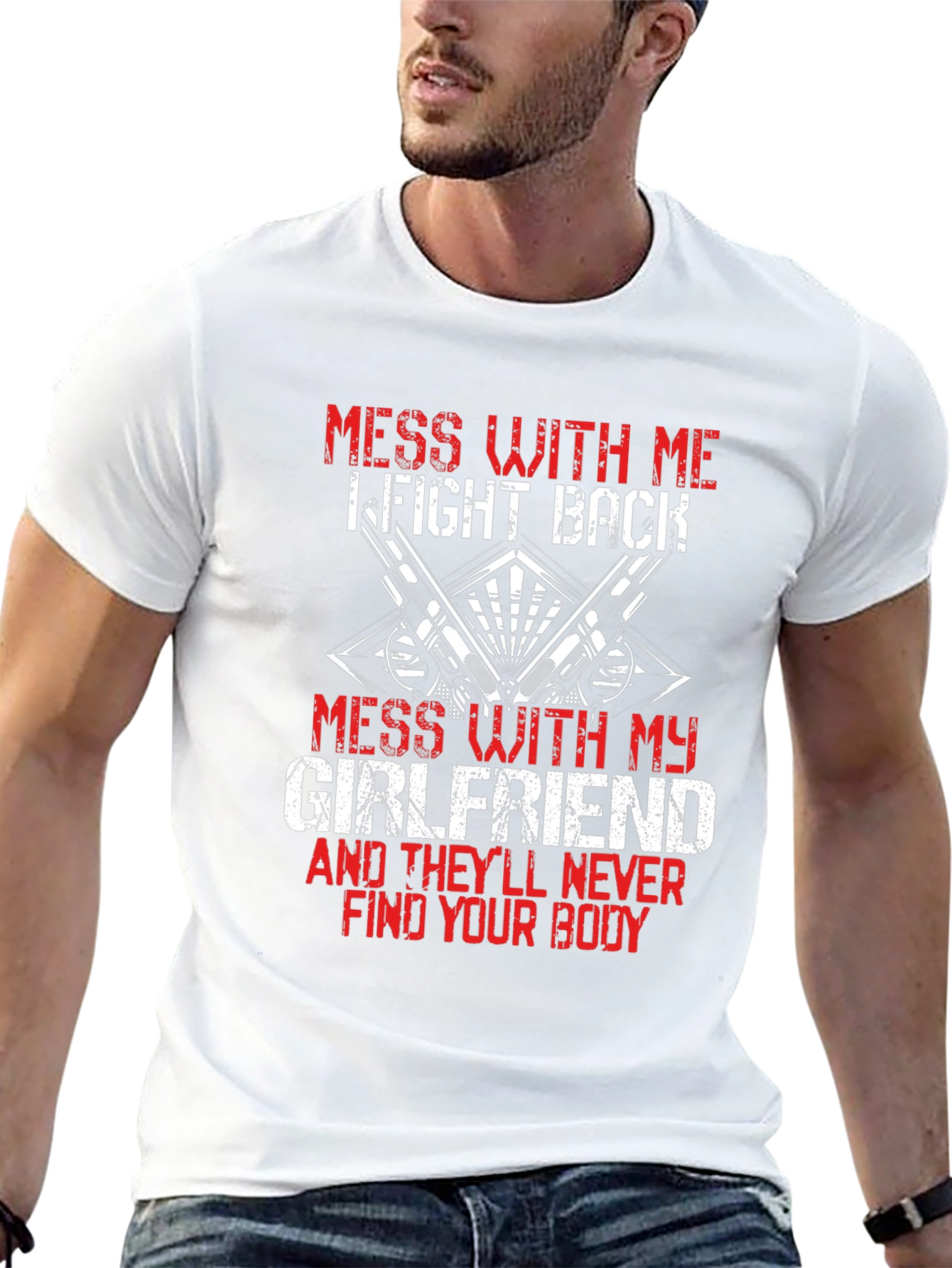 Mess With My Girlfriend Graphic T-Shirt