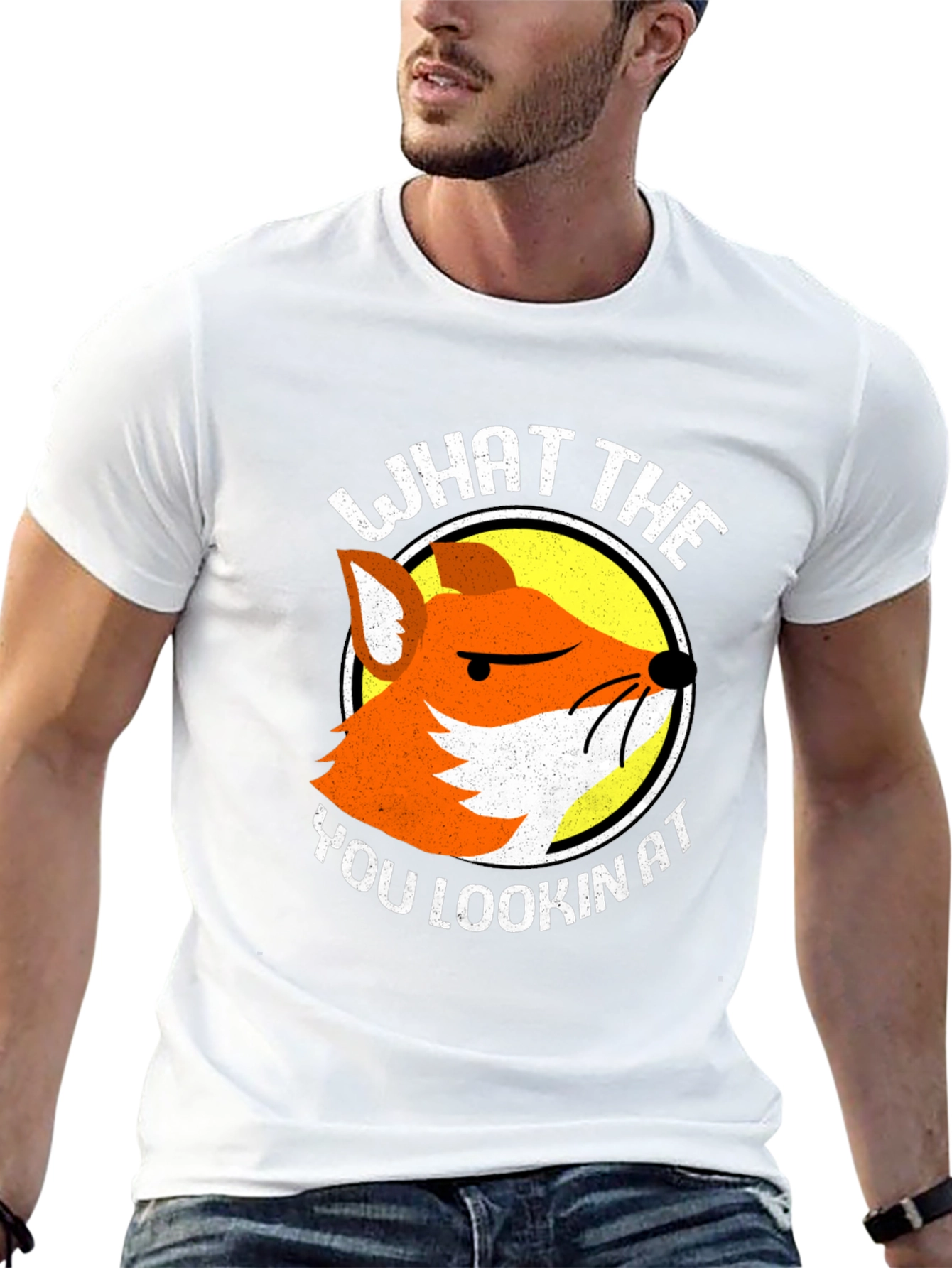 Funny Fox T-Shirt - What The You Lookin At
