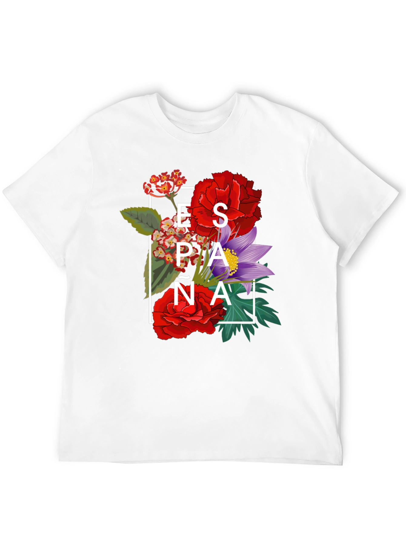 Floral España T-Shirt - Stylish Graphic Tee