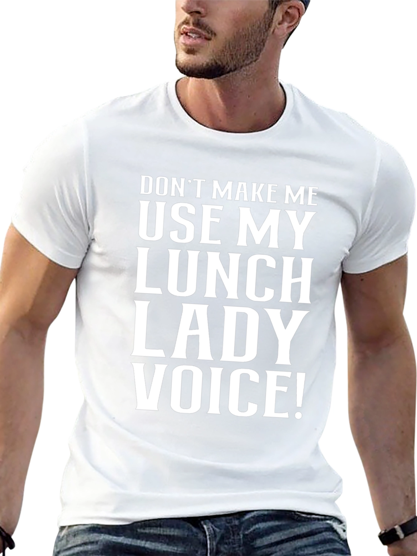 Lunch Lady Voice T-Shirt - Funny Sarcastic Tee