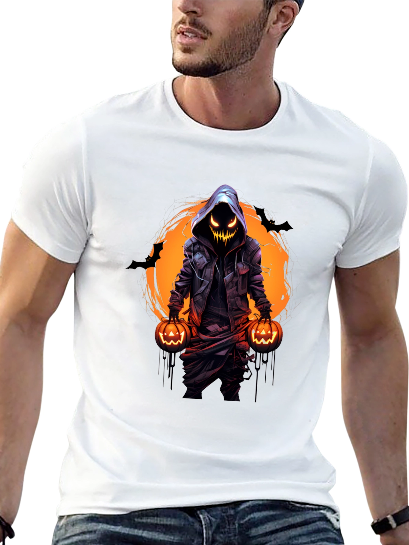 Halloween Pumpkin T-Shirt - Spooky Season Apparel