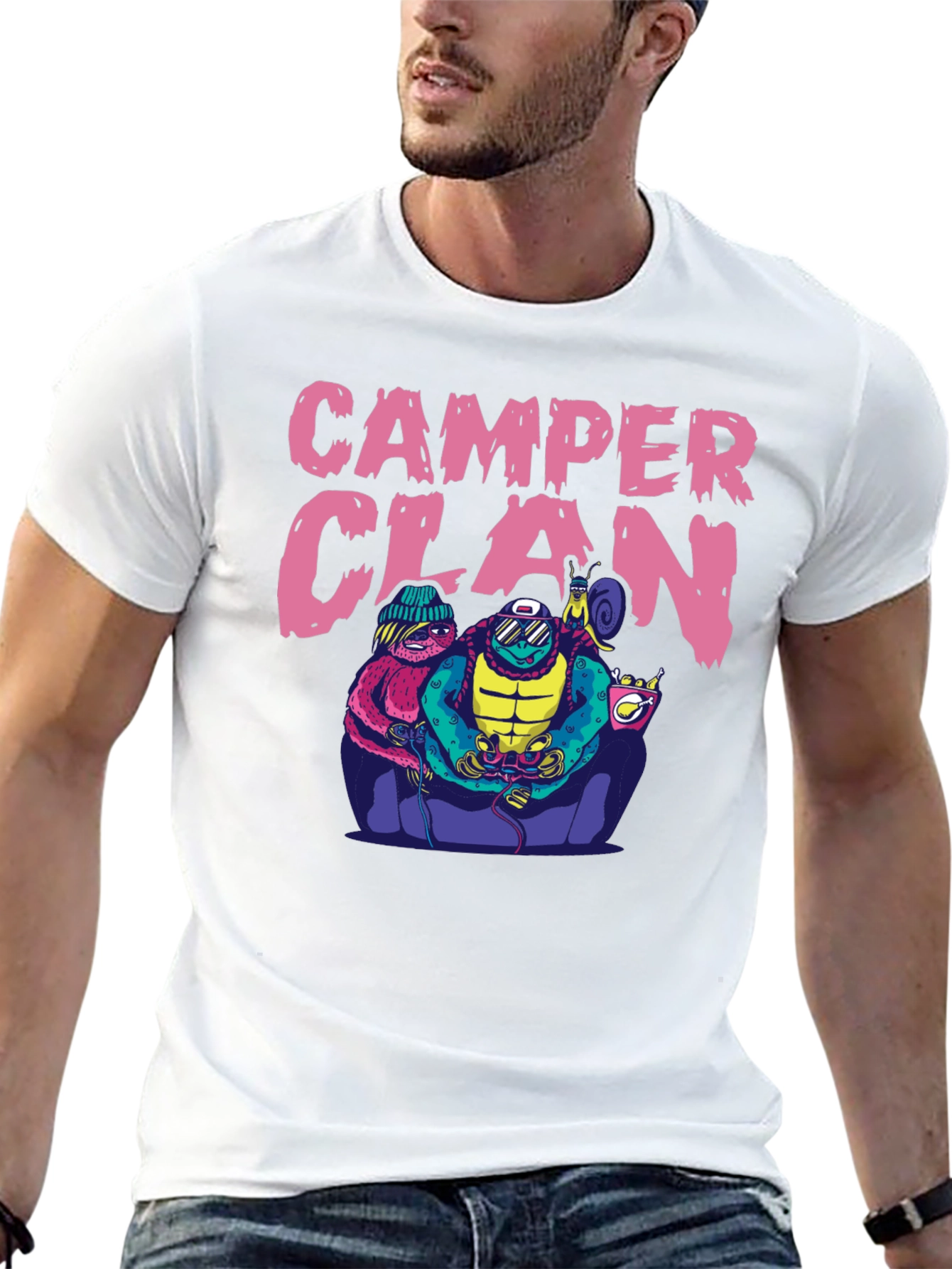 Camper Clan Graphic Tee - Gamer Style