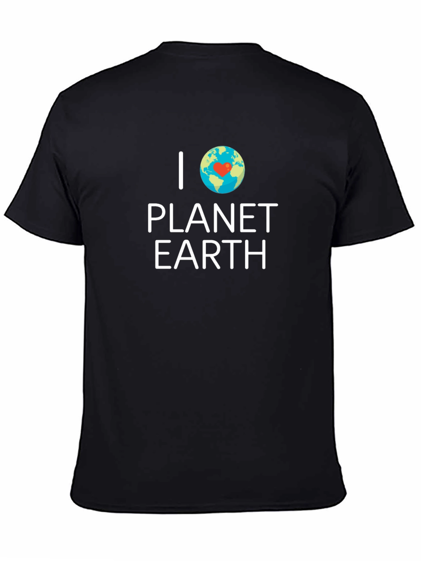 I Love Planet Earth Graphic Tee - Black