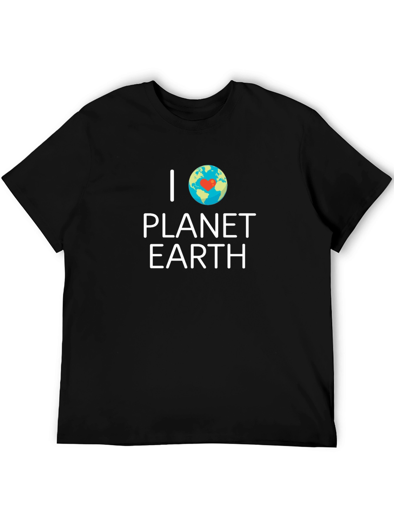 I Love Planet Earth Graphic Tee - Black