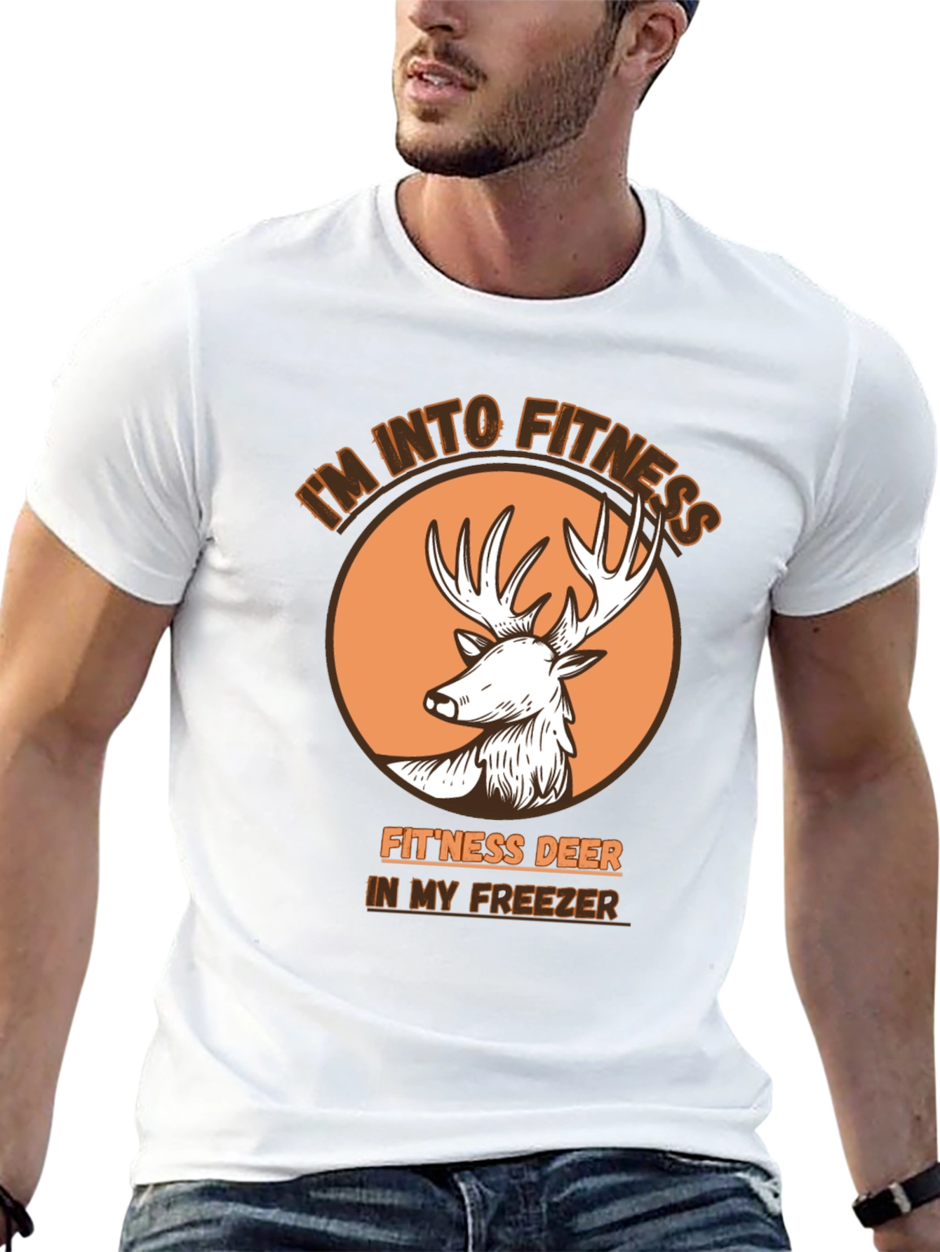 Fitness Deer T-Shirt - Im Into Fitness
