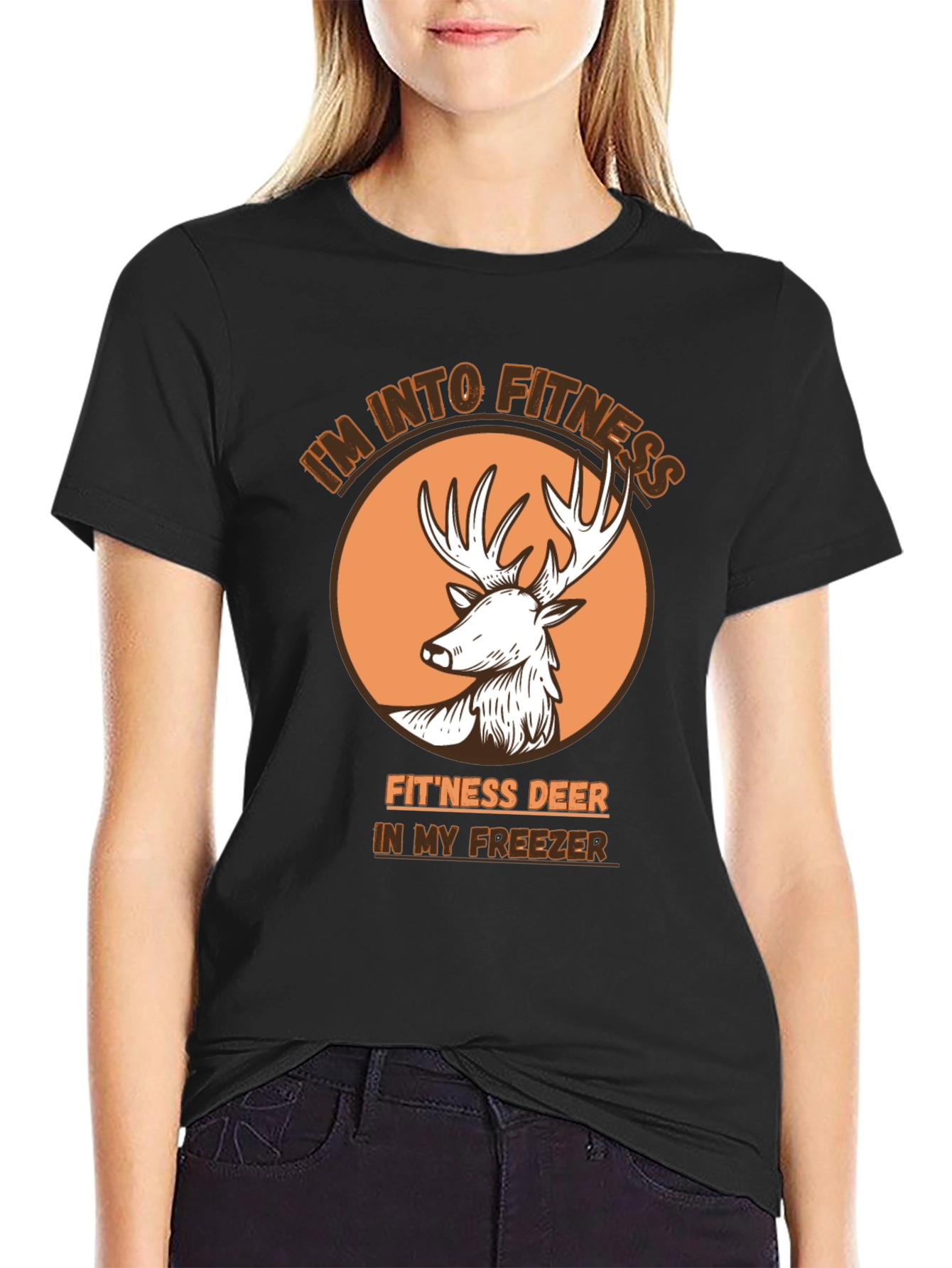 Fitness Deer T-Shirt - Im Into Fitness