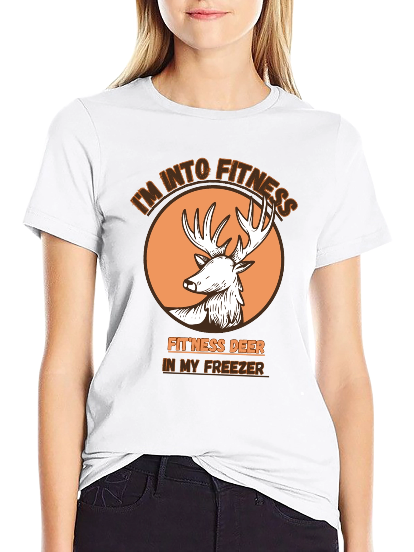 Fitness Deer T-Shirt - Im Into Fitness