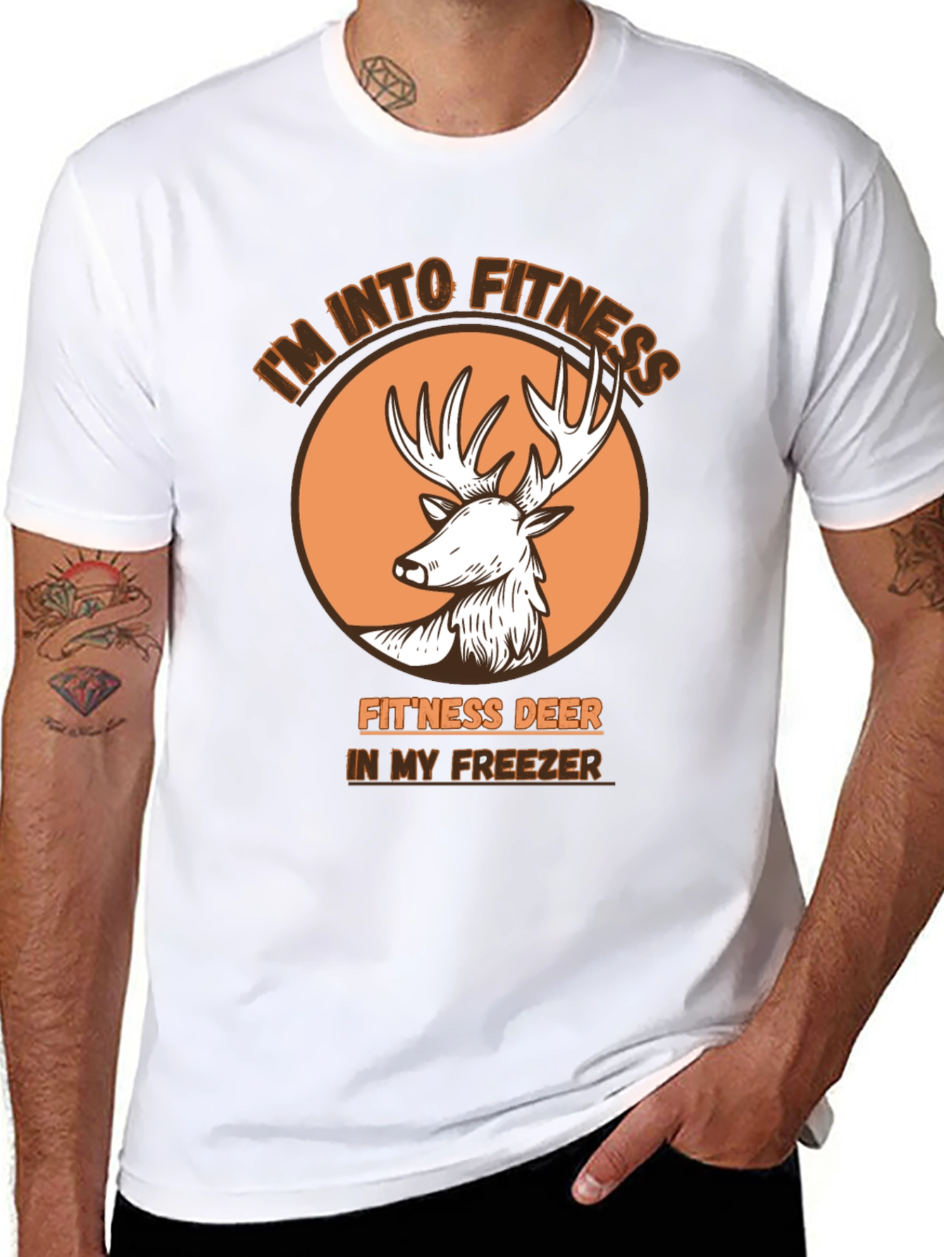 Fitness Deer T-Shirt - Im Into Fitness