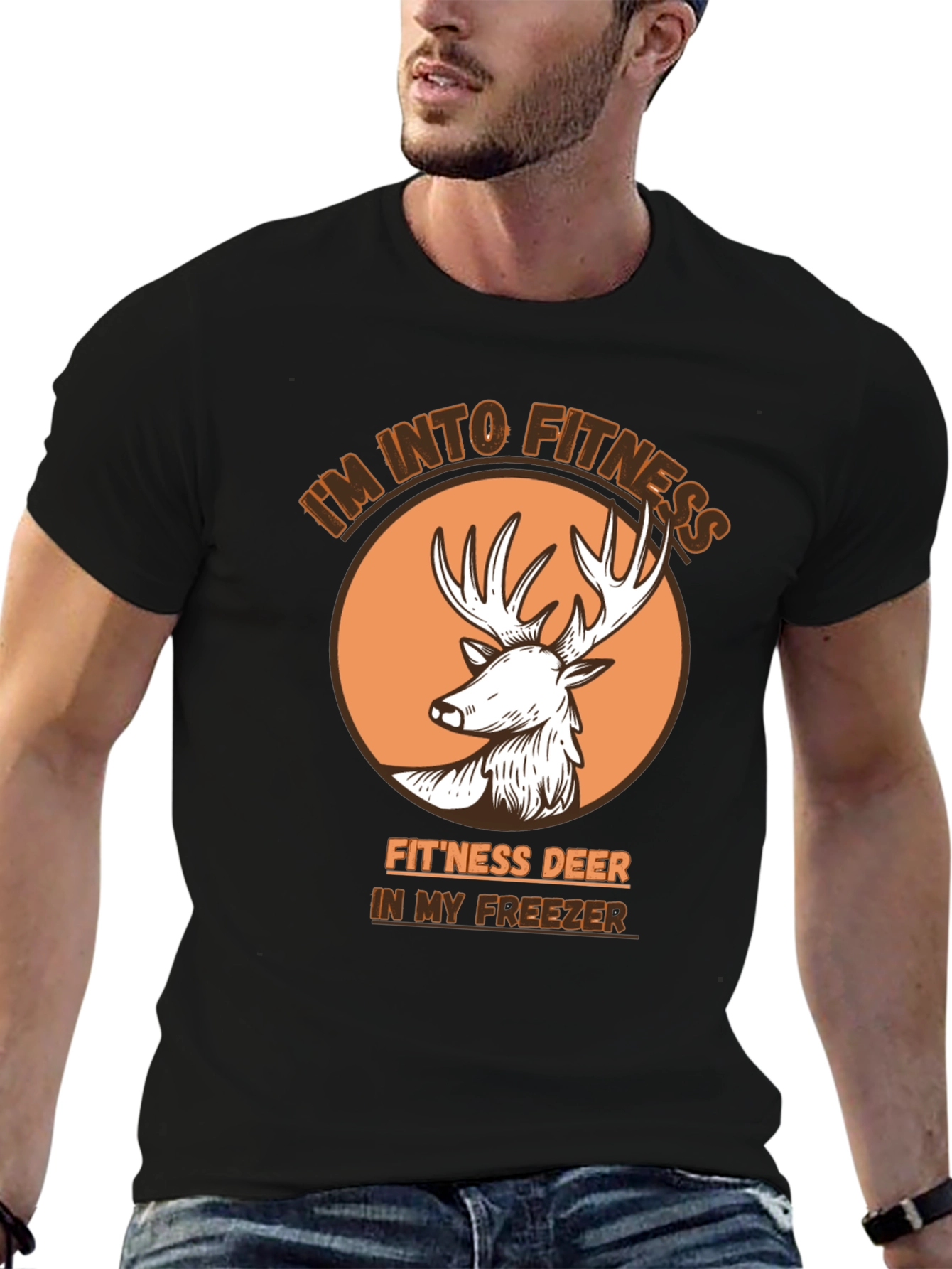 Fitness Deer T-Shirt - Im Into Fitness