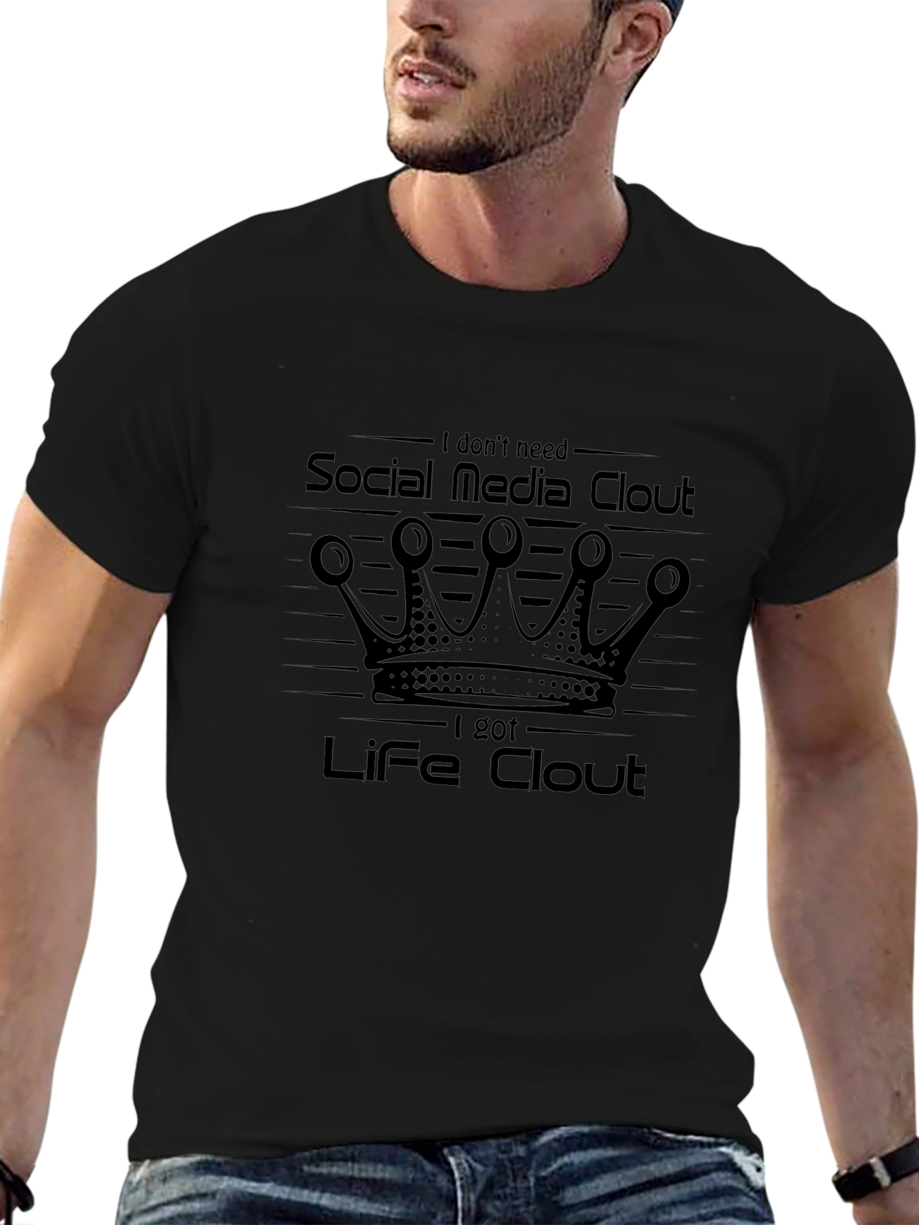 Life Clout T-Shirt - Social Media Statement Tee