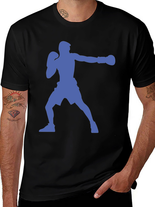 Boxing Silhouette T-Shirt - Stylish Graphic Tee
