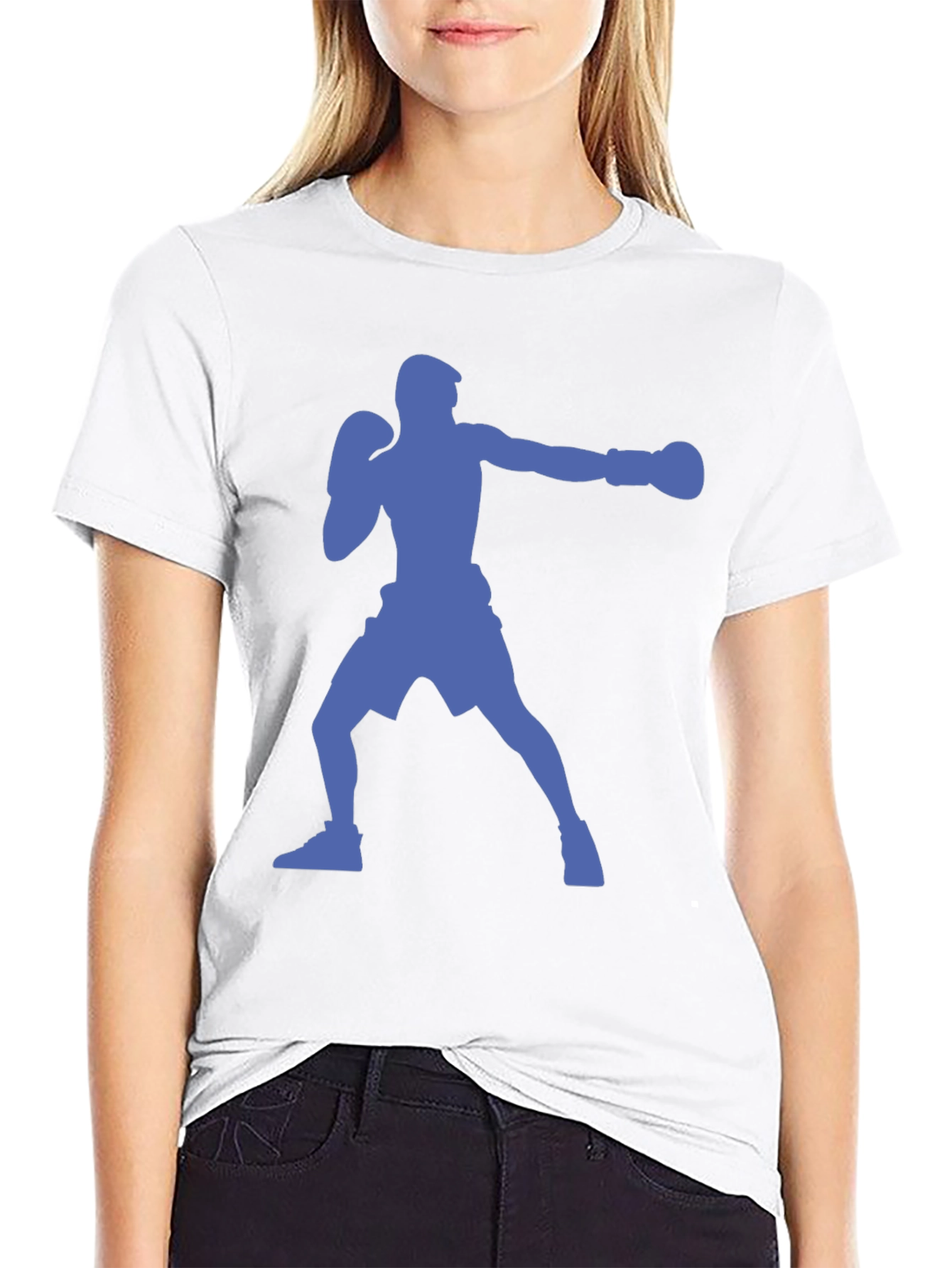 Boxing Silhouette T-Shirt - Stylish Graphic Tee