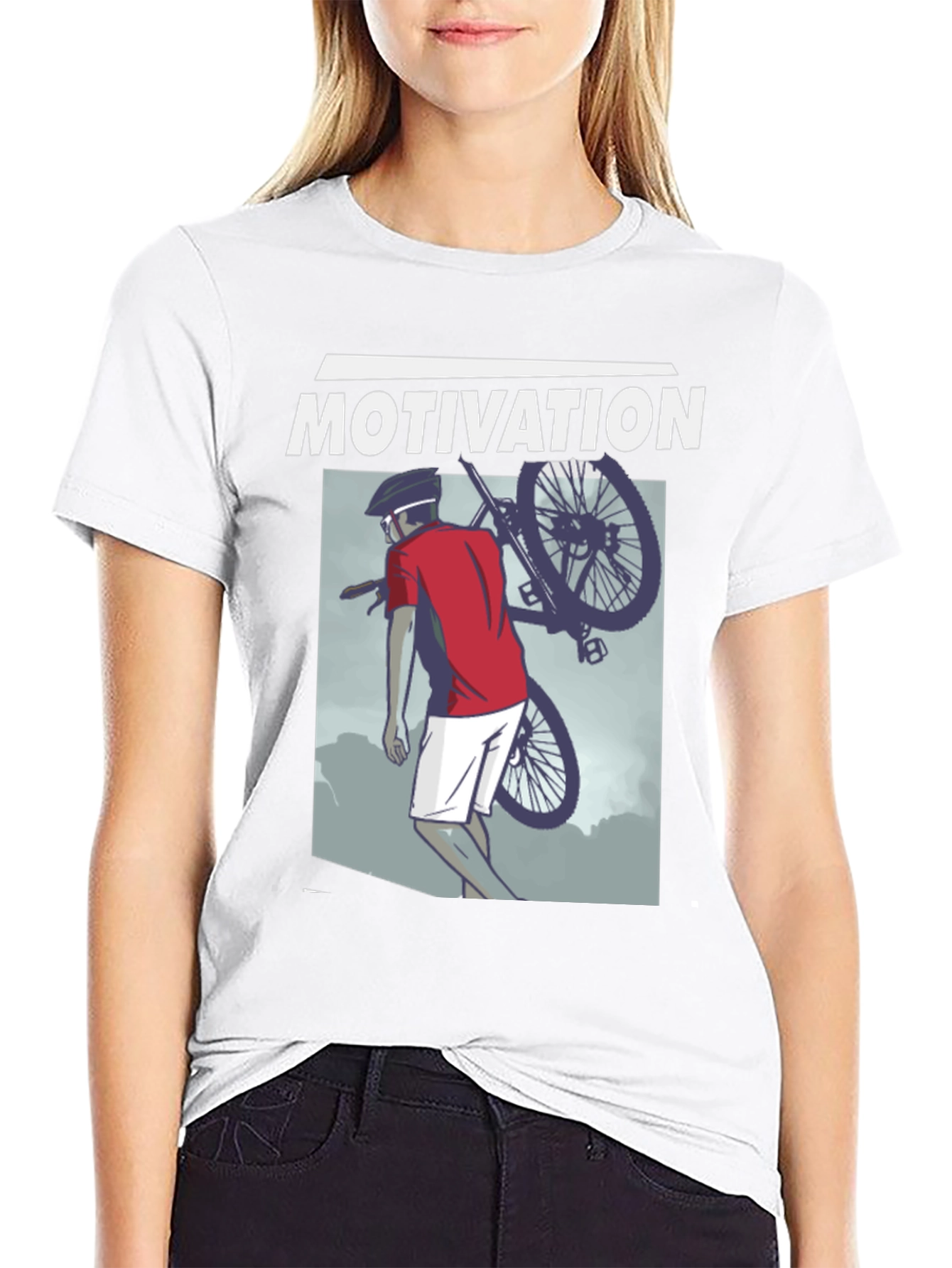 Motivation Cyclist Graphic T-Shirt