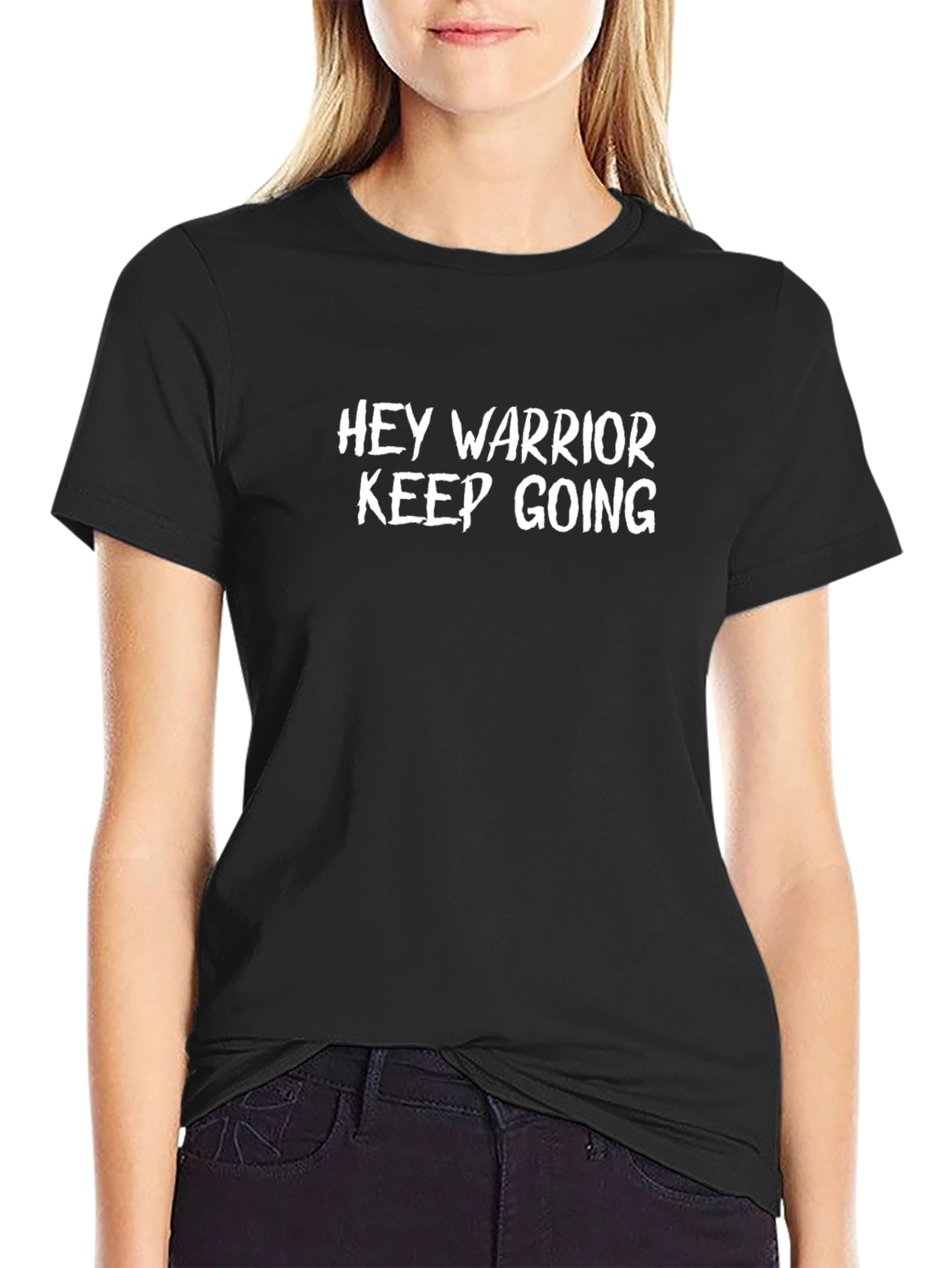 Hey Warrior Keep Going Graphic Tee