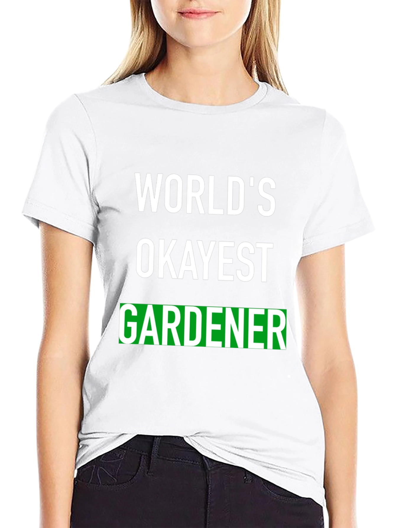 Worlds Okayest Gardener T-Shirt - Funny Gardening Tee