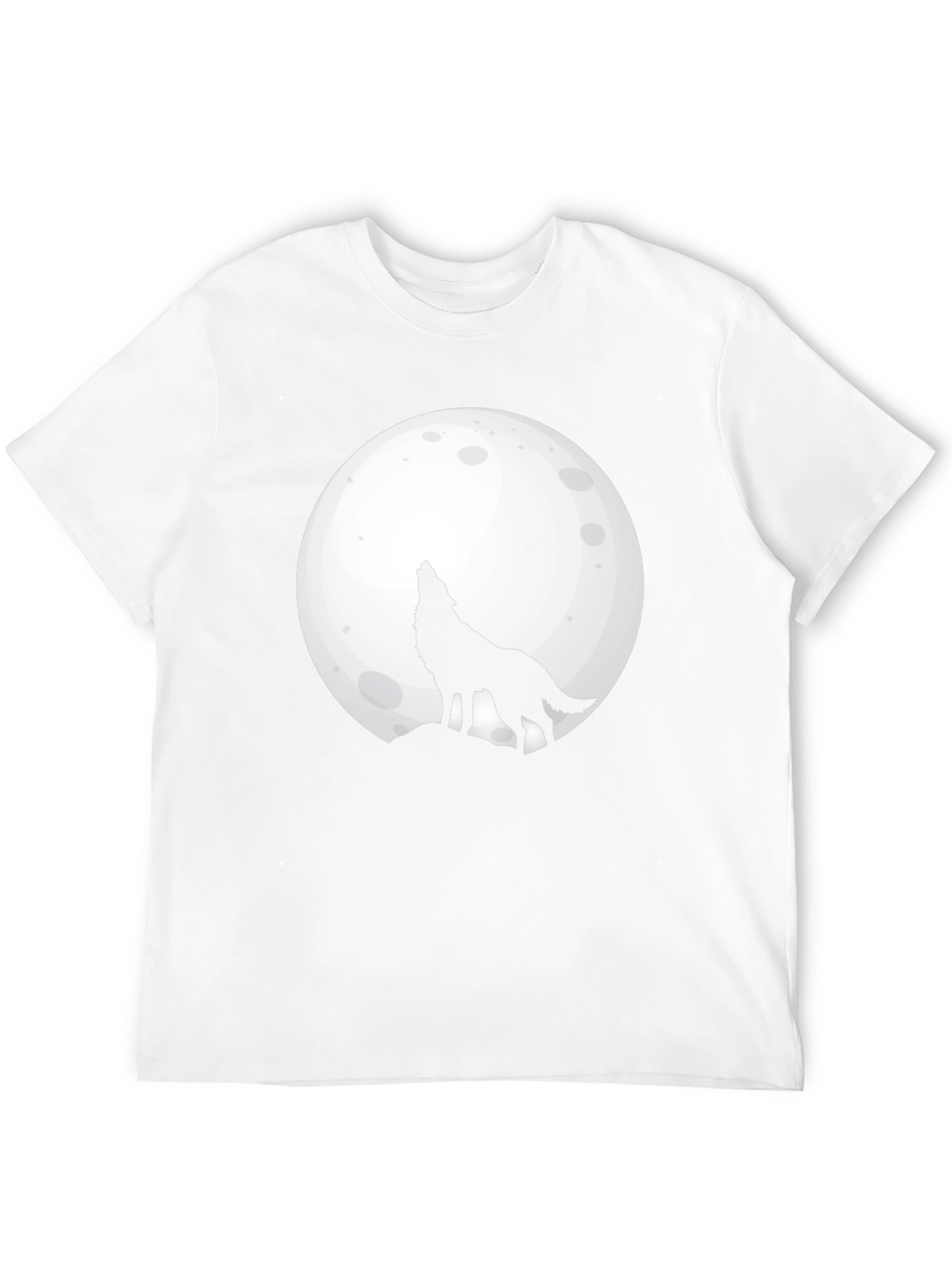 Wolf Moon T-Shirt - Black Cotton Graphic Tee