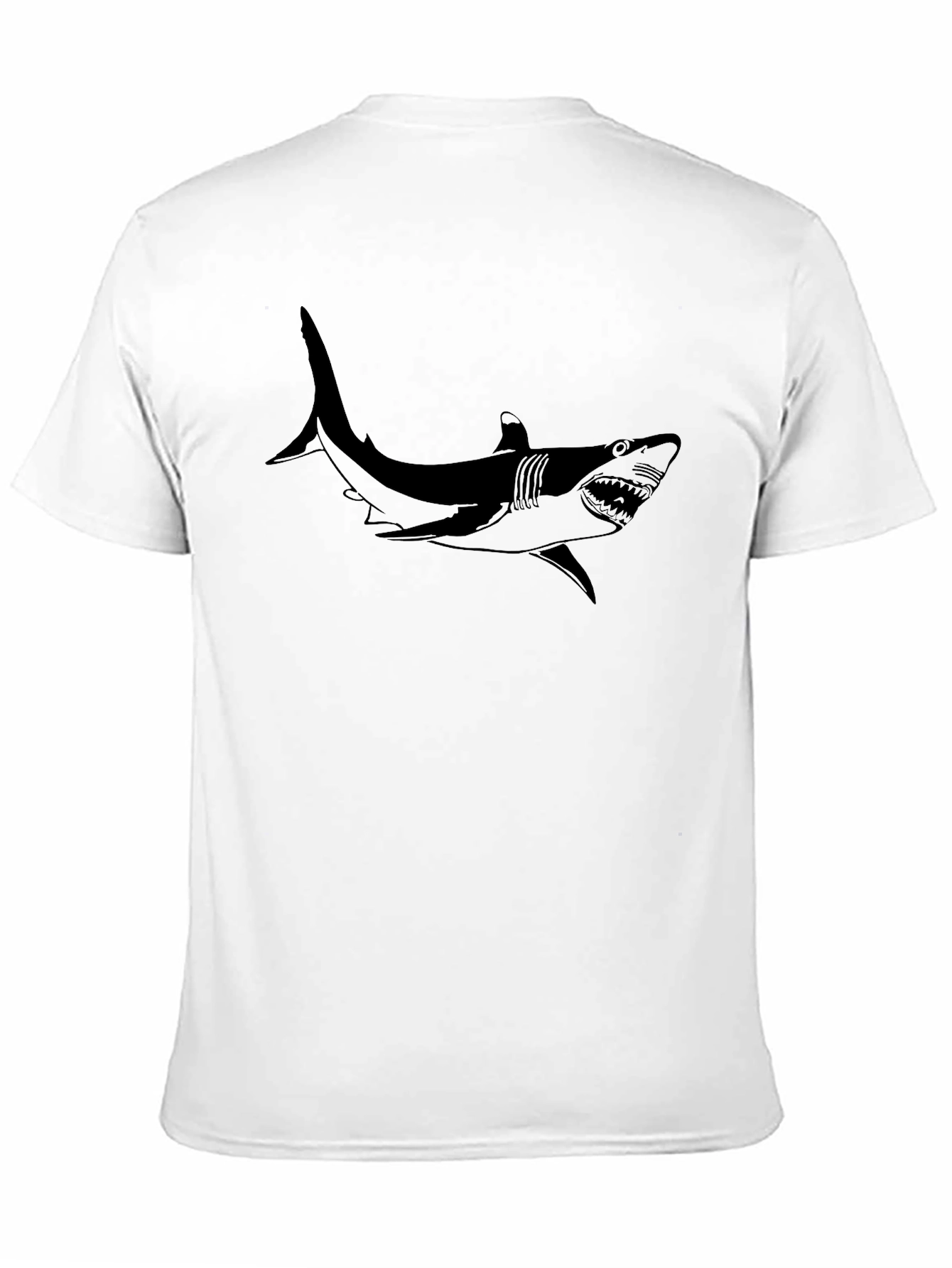 Shark Graphic Black T-Shirt | Mens Casual Tee