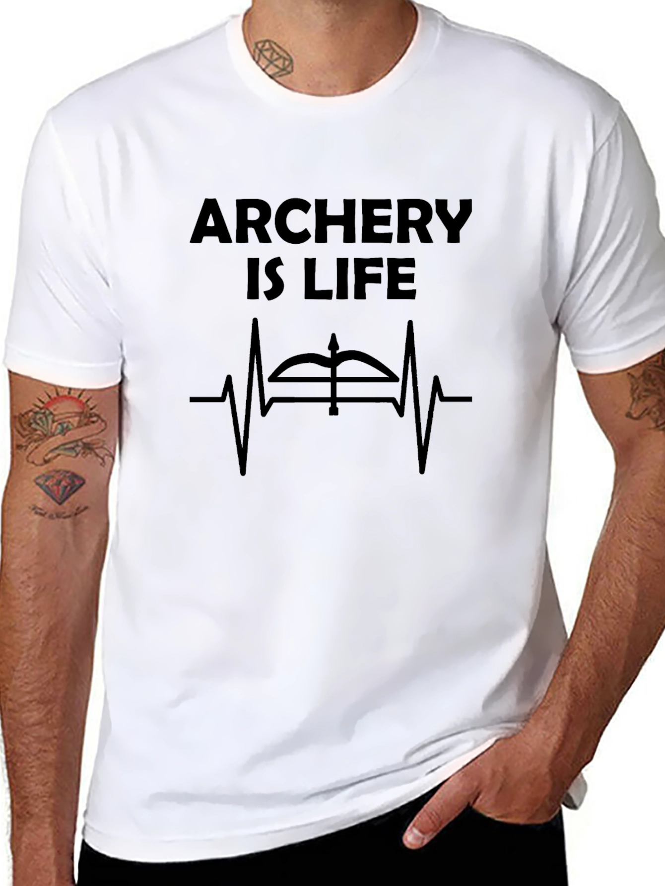 Archery Is Life T-Shirt Bow and Arrow Design