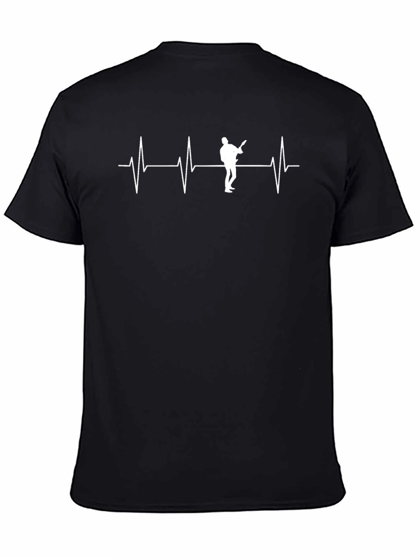 Guitarist Heartbeat Black T-Shirt